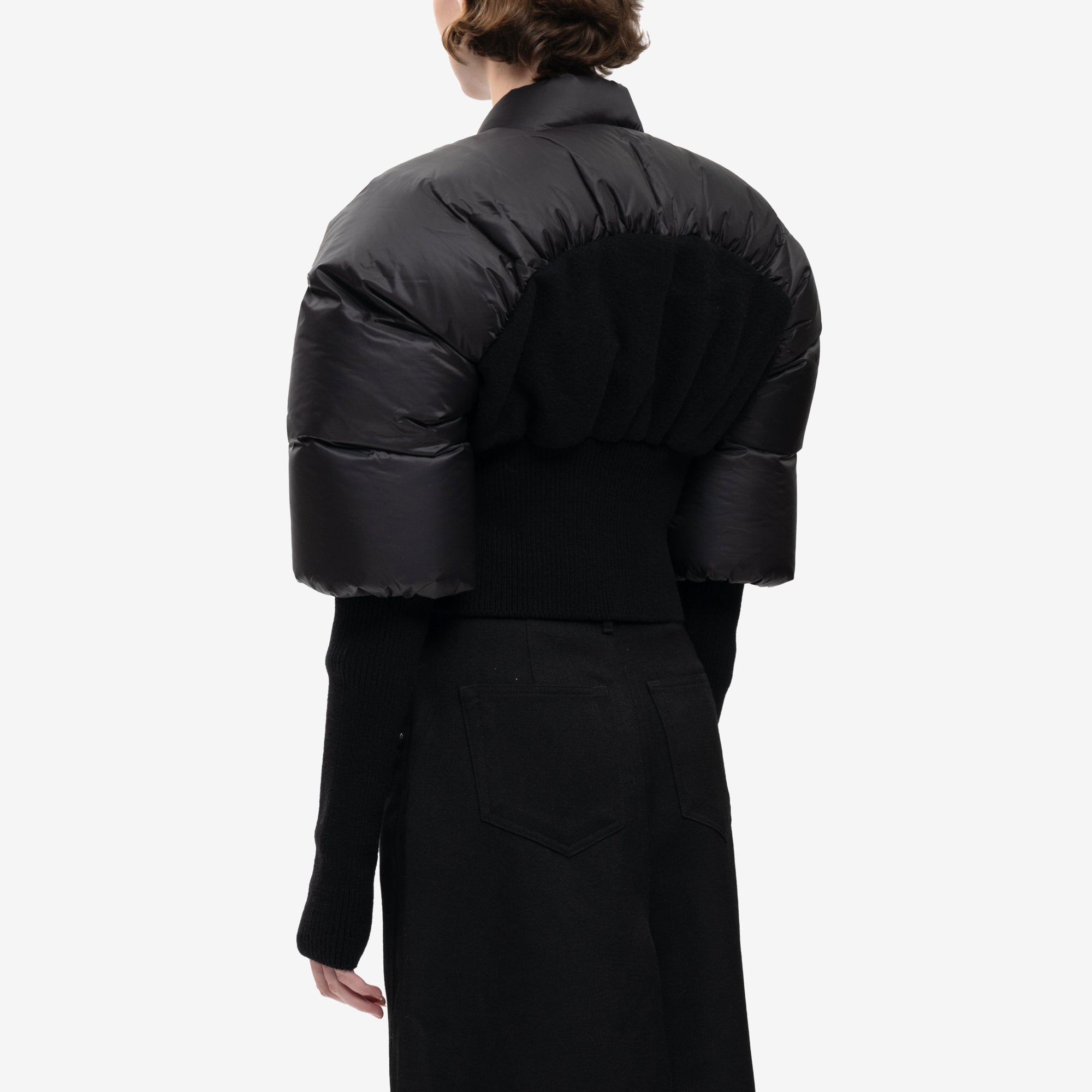 Rick Owens Womens Duvetina Down Jacket Duvetina Black - 4