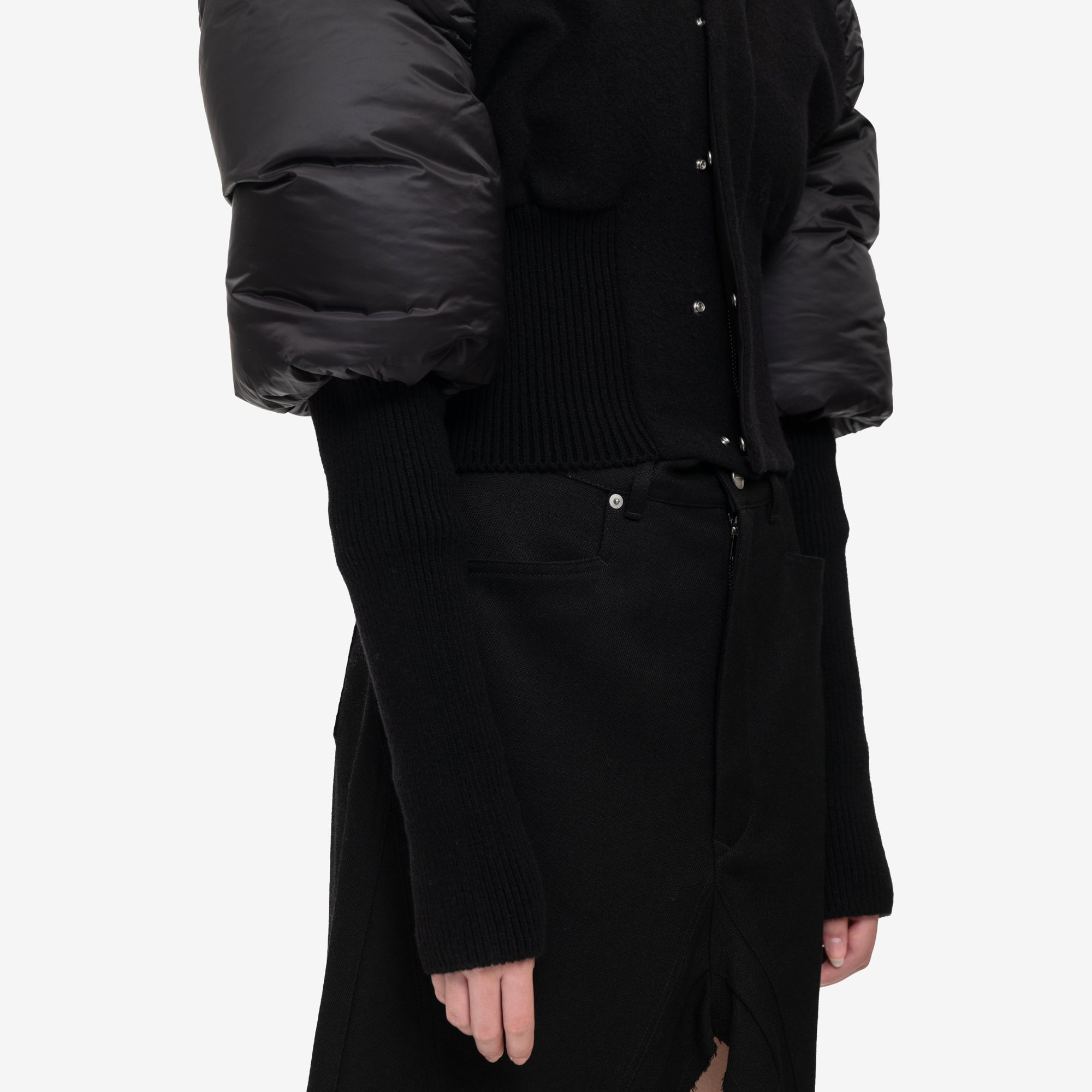 Rick Owens Womens Duvetina Down Jacket Duvetina Black - 5