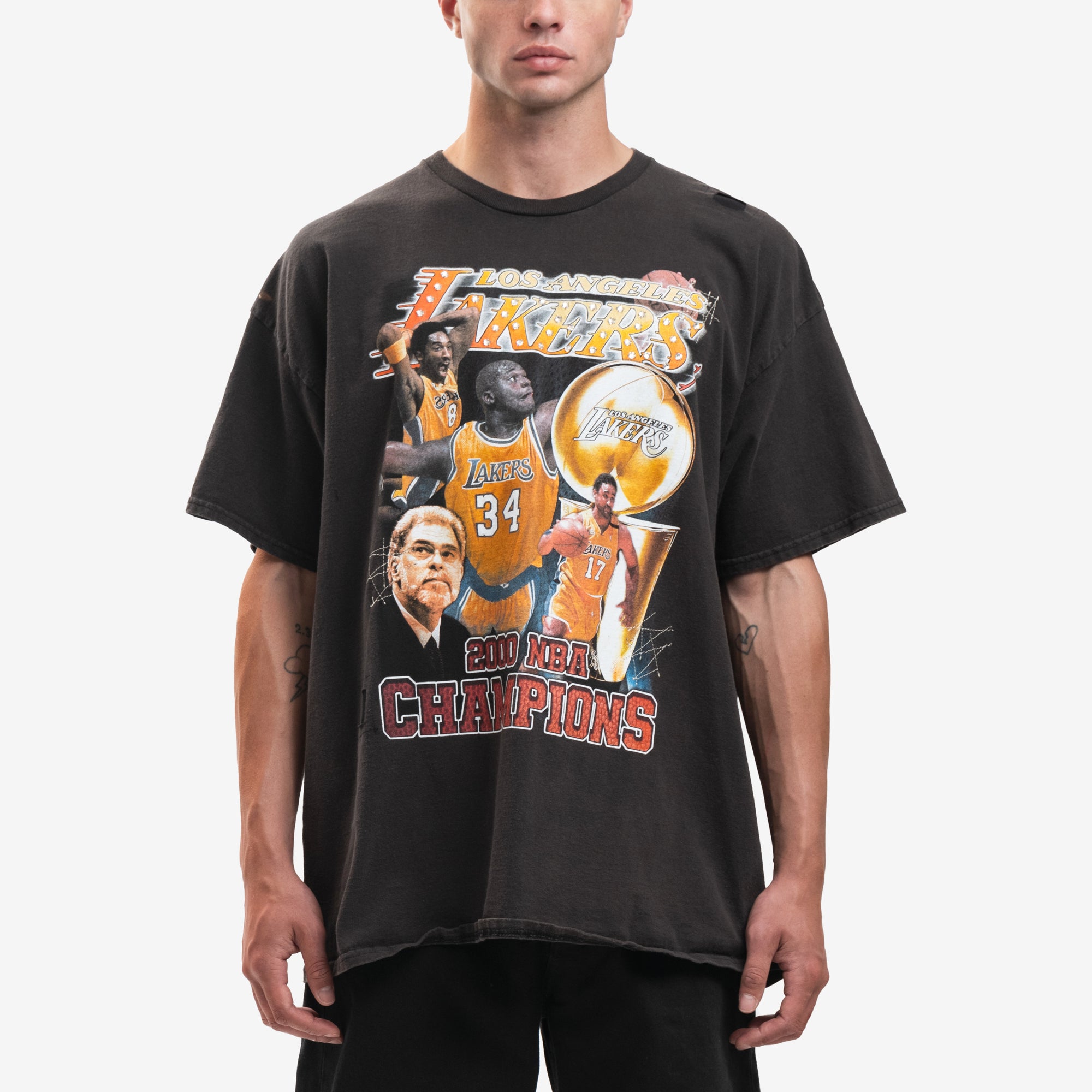 Dom Rebel Lakers Vintage T-Shirt Black - 1