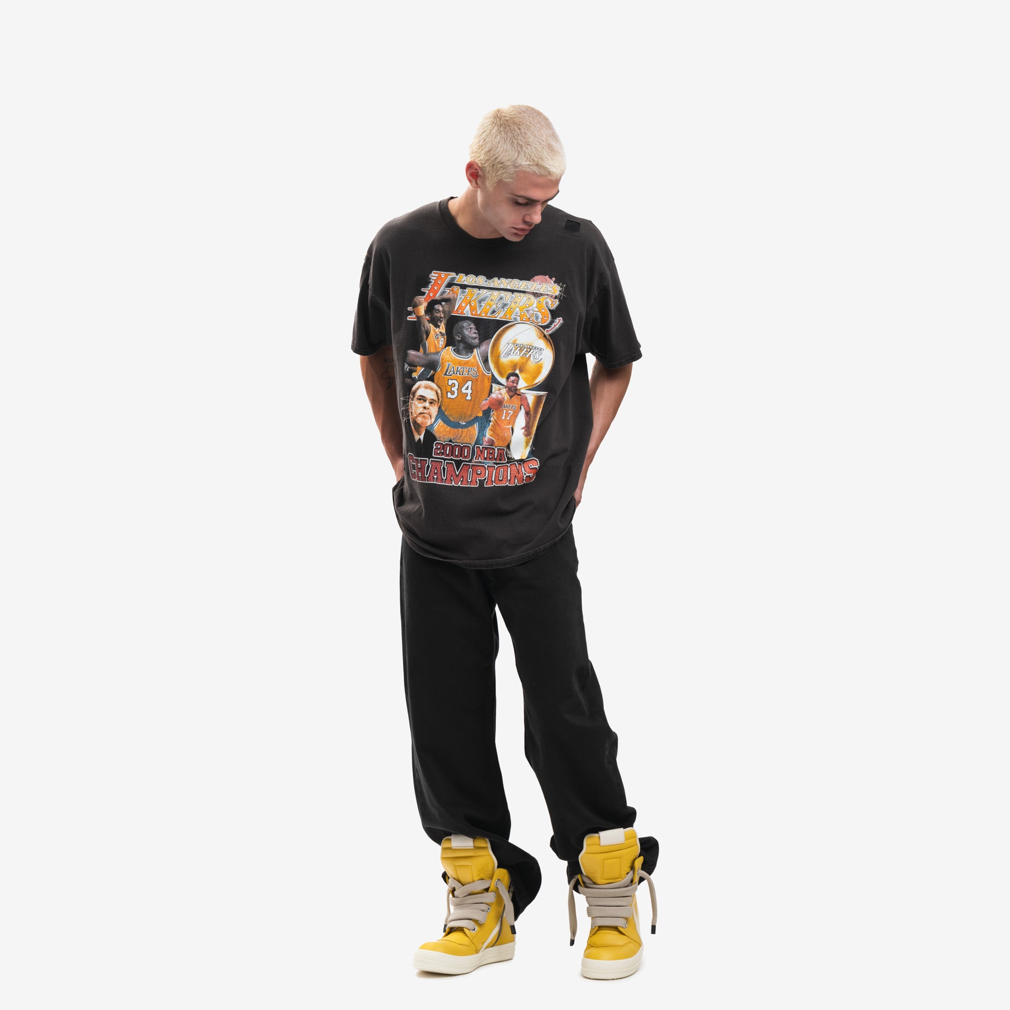 Dom Rebel Lakers Vintage T-Shirt Black - 2