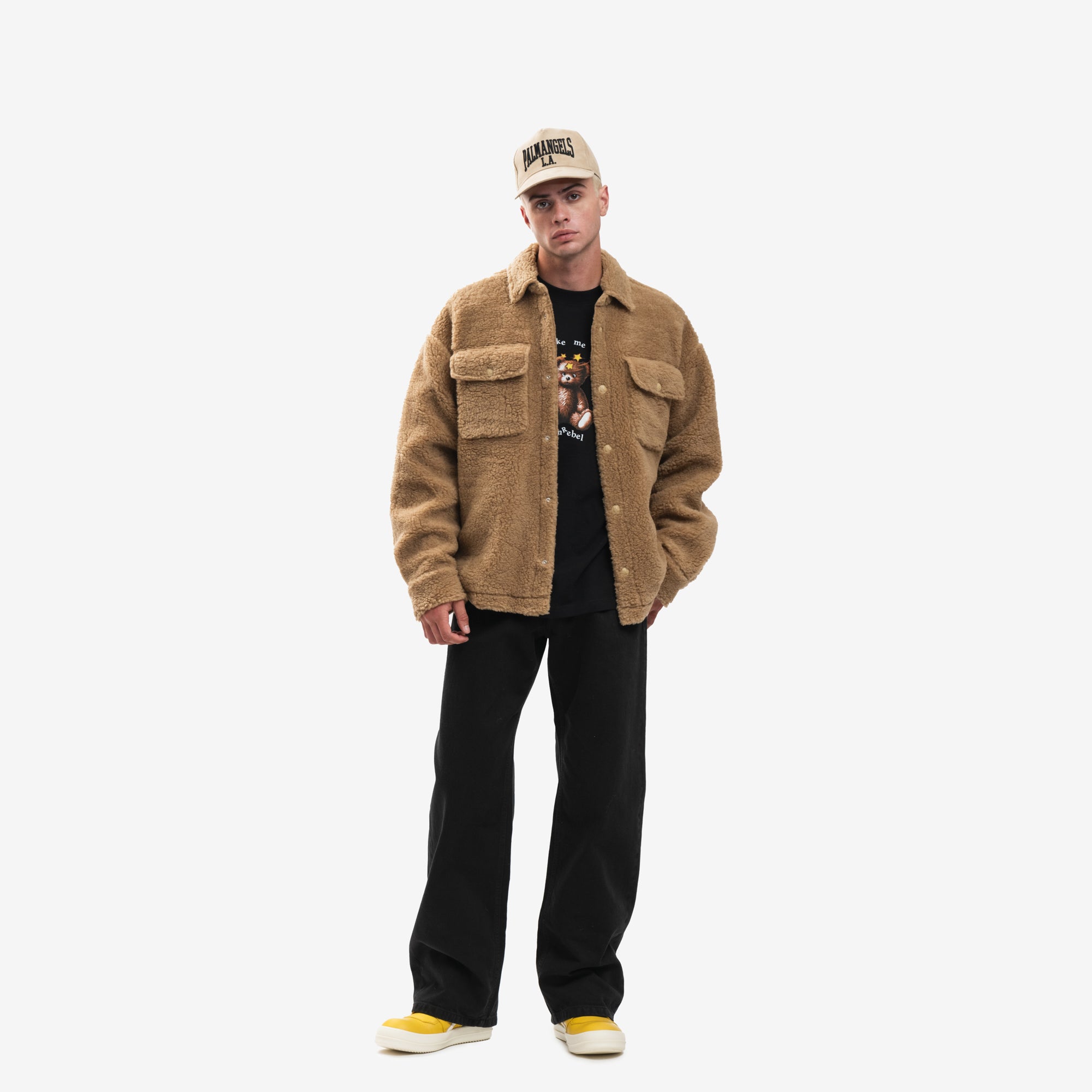 Palm Angels Bear in Mind Overshirt Camel - 2