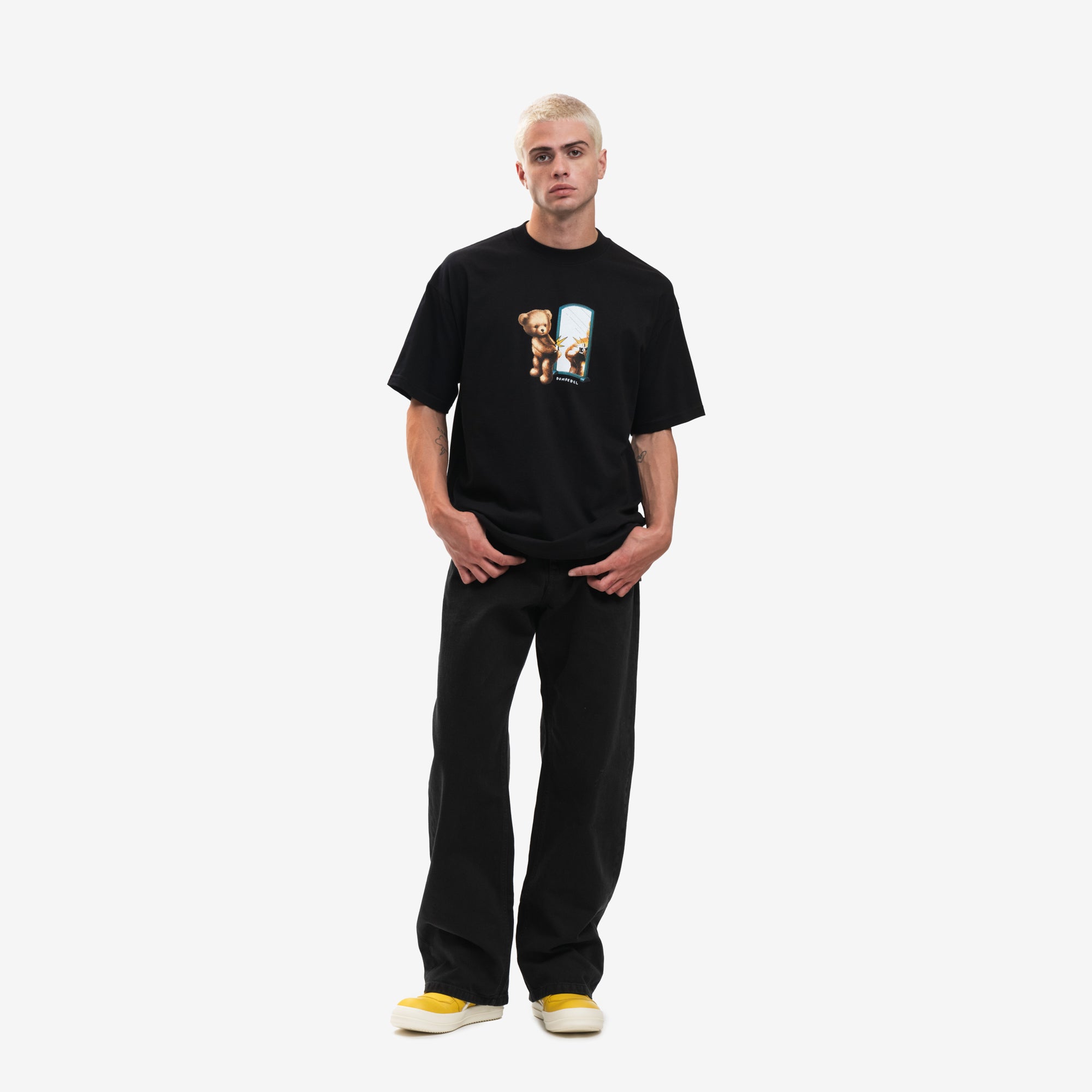 Dom Rebel Mirror T-Shirt Black - 2