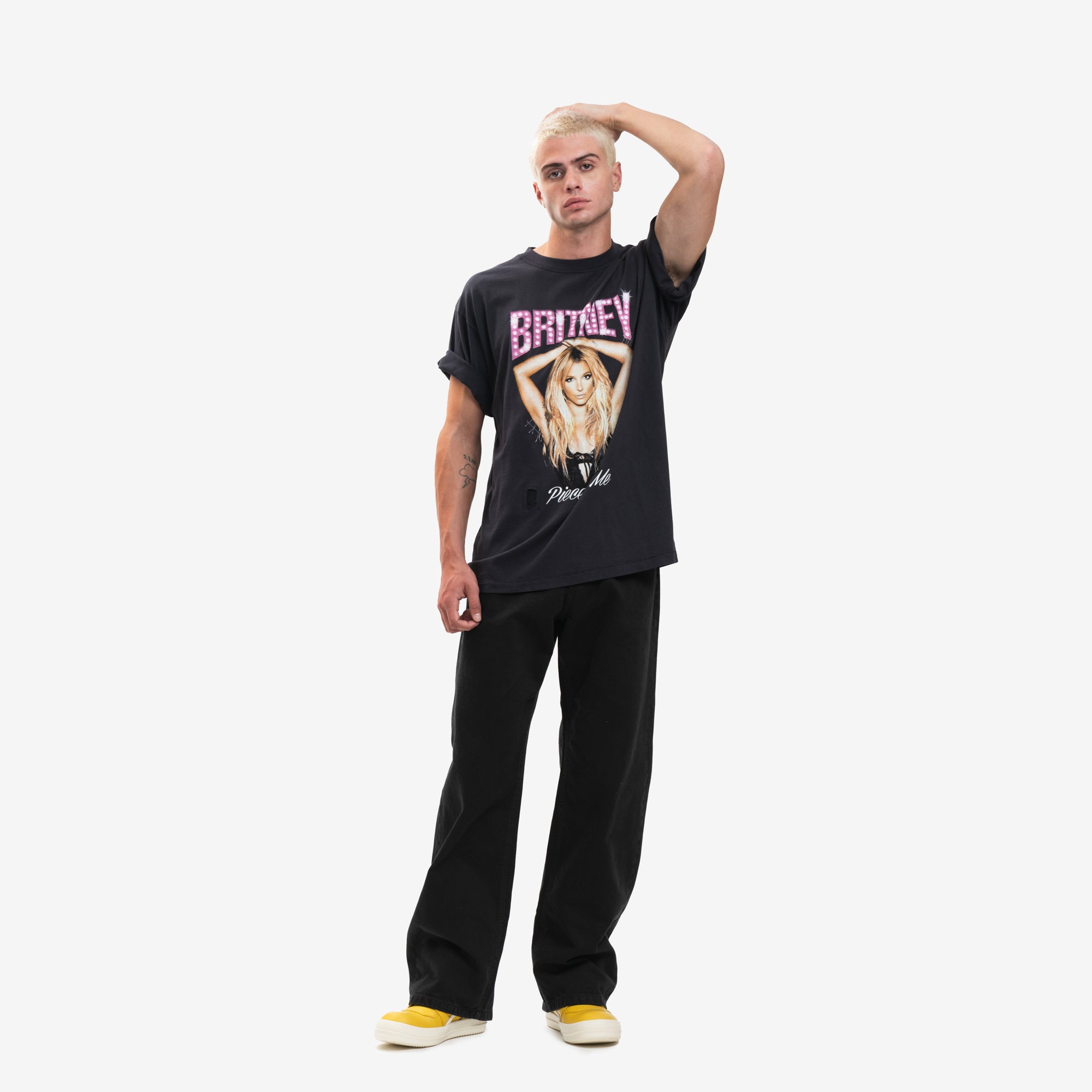 Dom Rebel Britney Vintage T-Shirt Black - 2