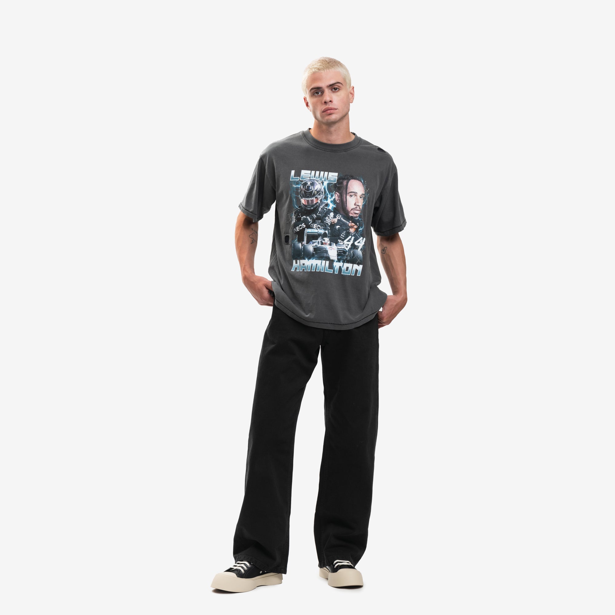 Dom Rebel Lewis Vintage T-Shirt Black - 2