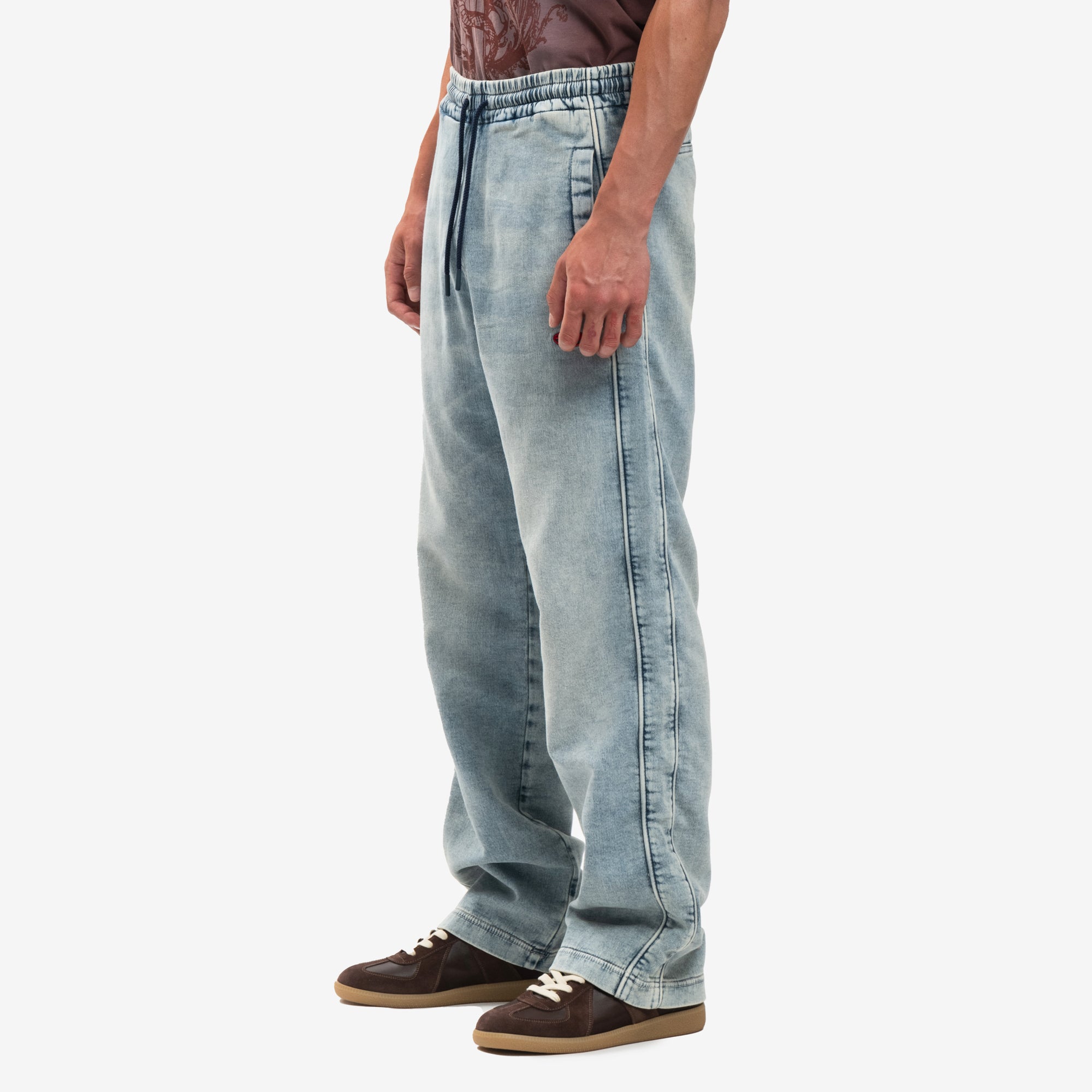 DIESEL Denim Sweat Jeans Blue - 3