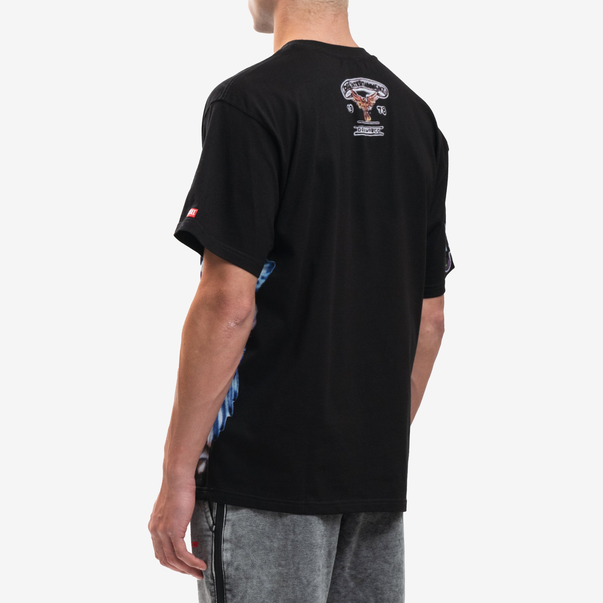 DIESEL Spray Tattoo T-Shirt Black - 2