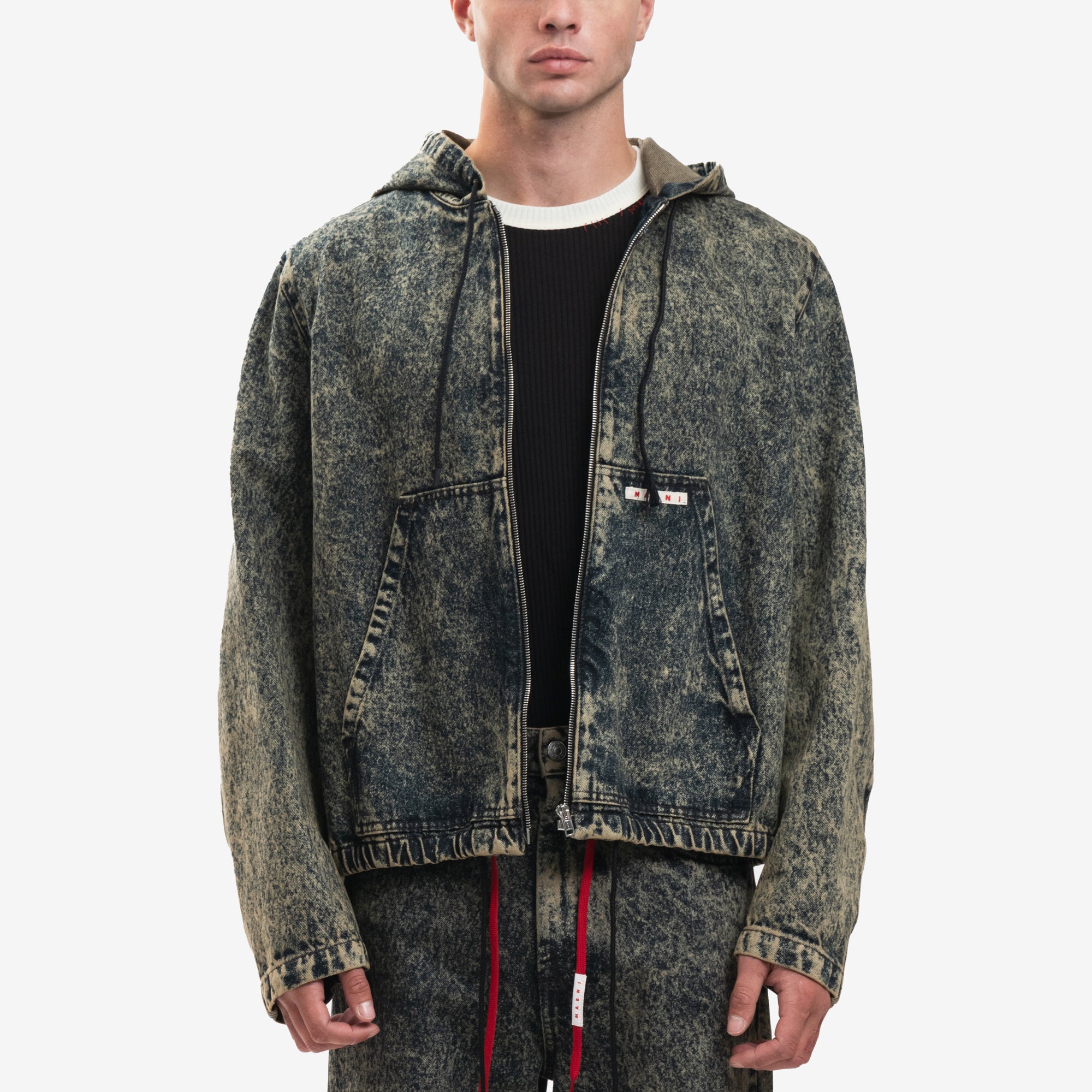 MARNI Marble Dyed Zip Hoody Nomad - 1