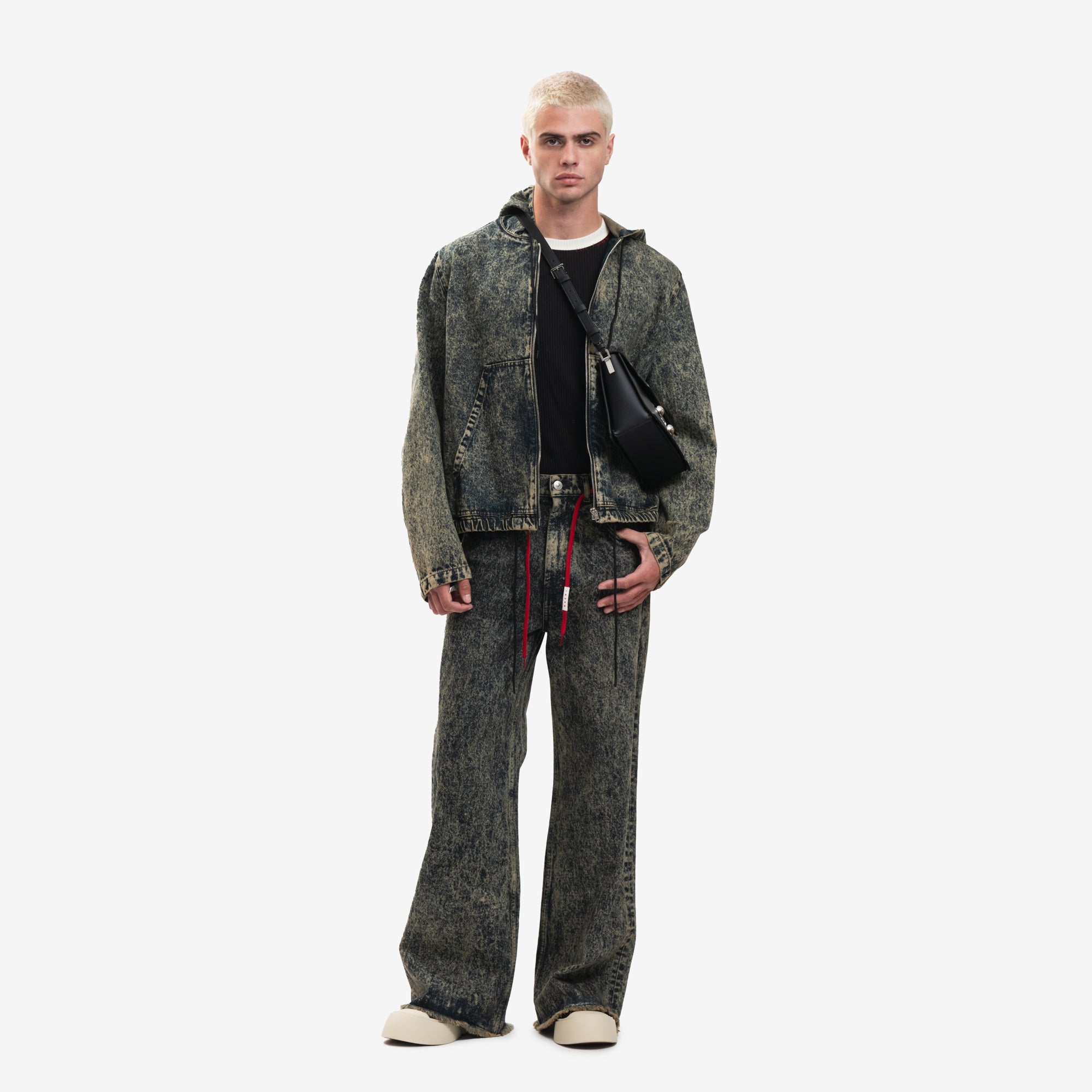 MARNI Marble Dyed Zip Hoody Nomad - 2