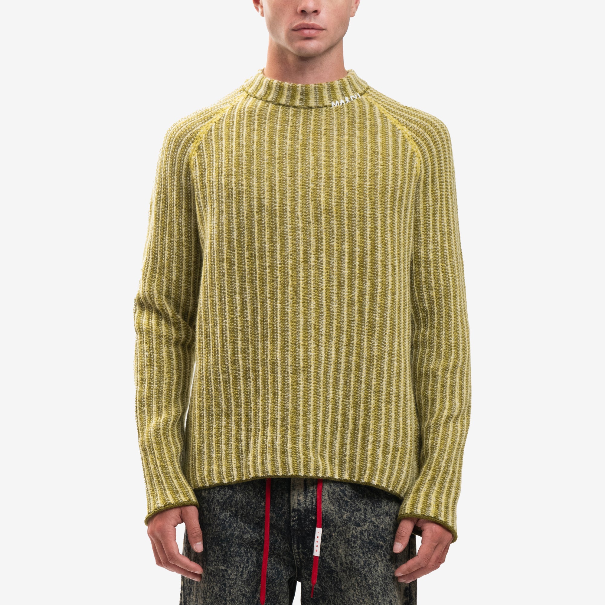 MARNI Degrade Stripes Sweater Citronelle - 1