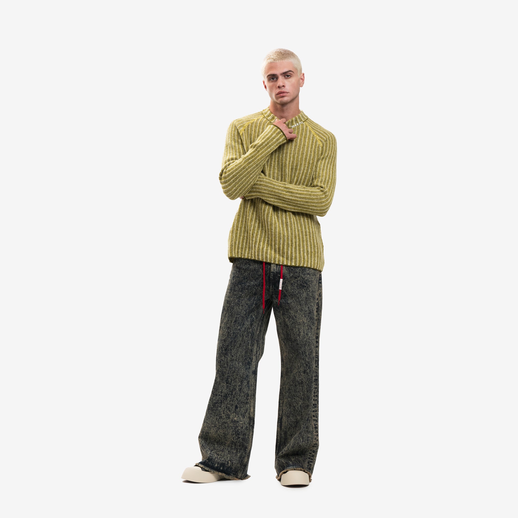 MARNI Degrade Stripes Sweater Citronelle - 2