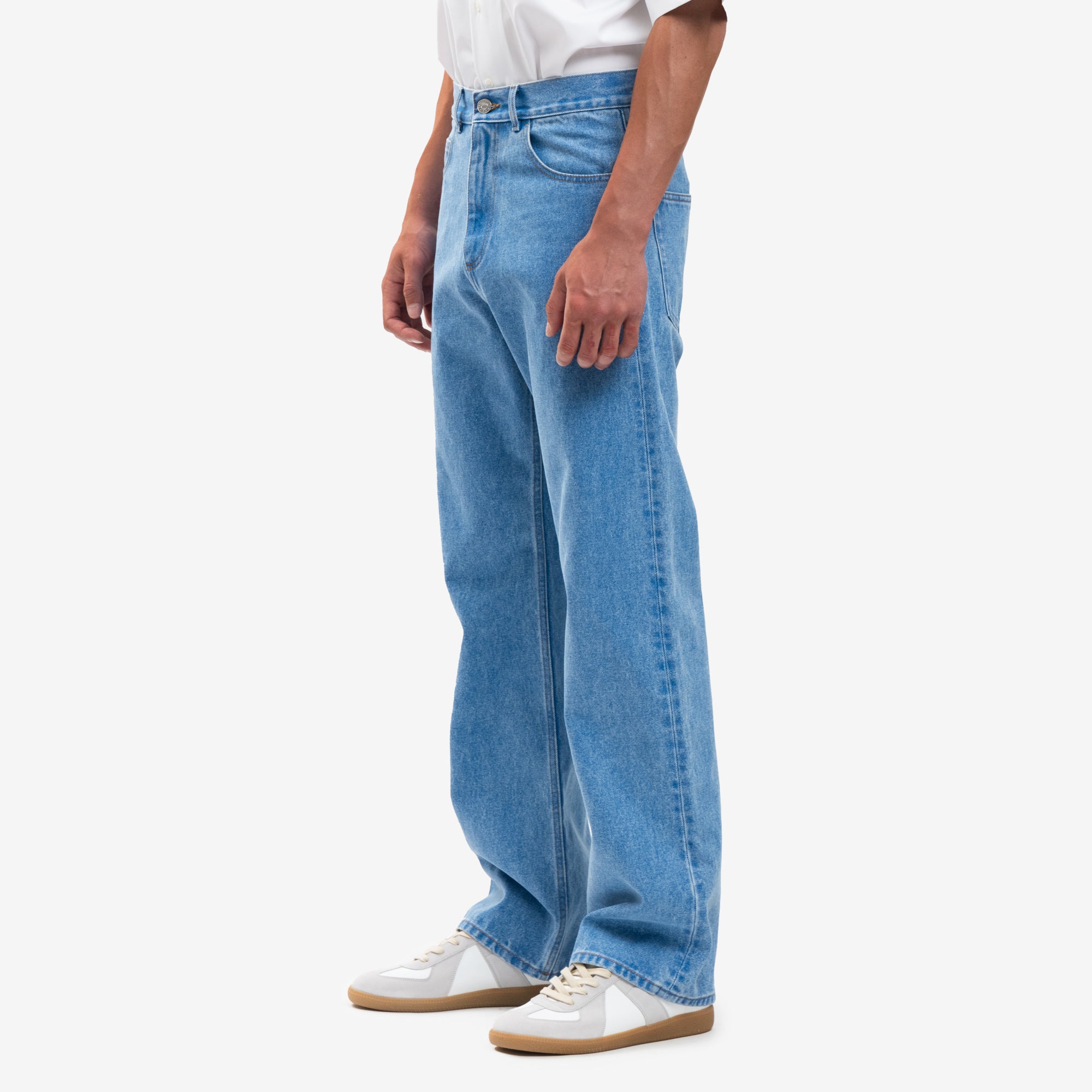MARNI Bleached Coated Jeans Cobalt - 3