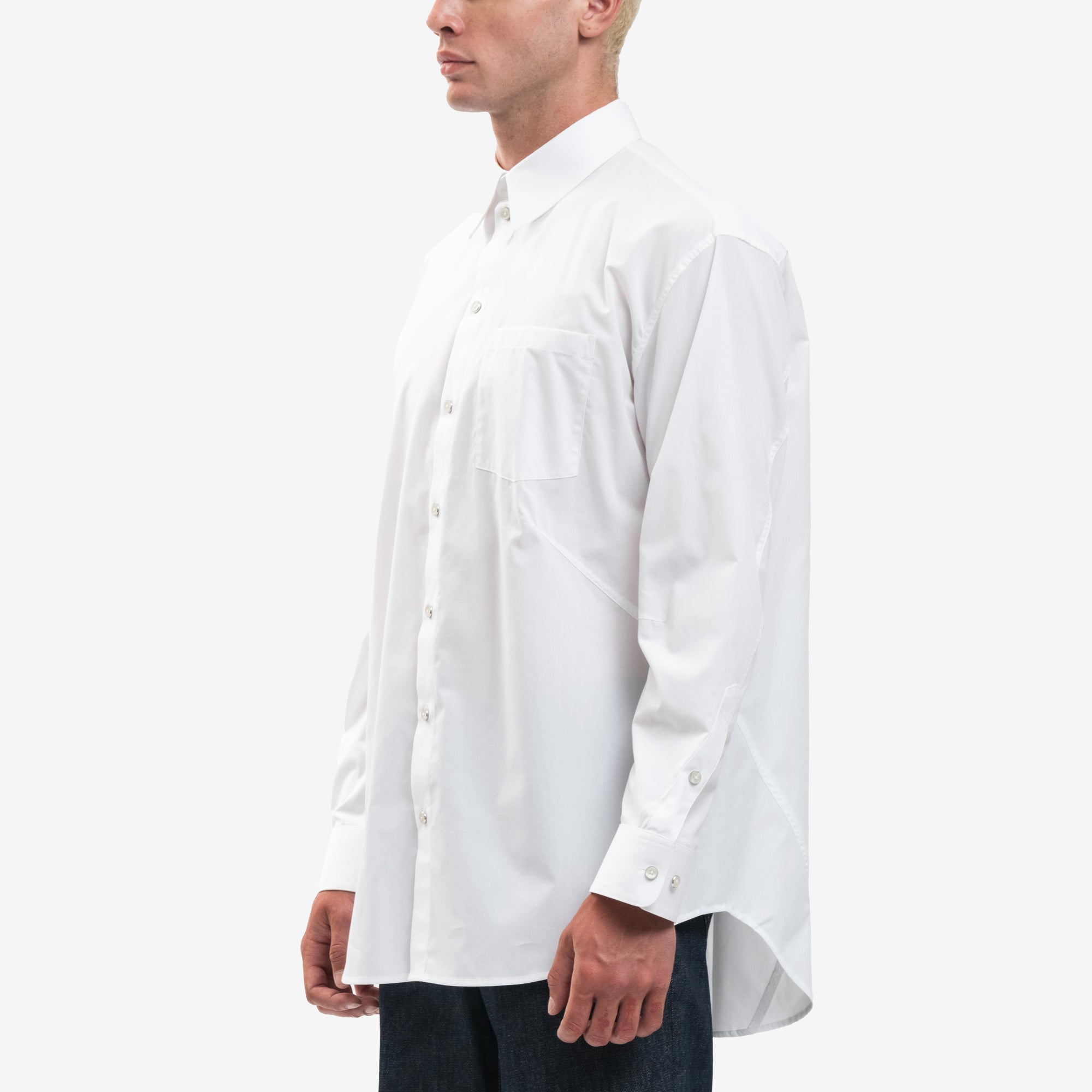 Helmut Lang Apex Oversize Back Shirt White - 3