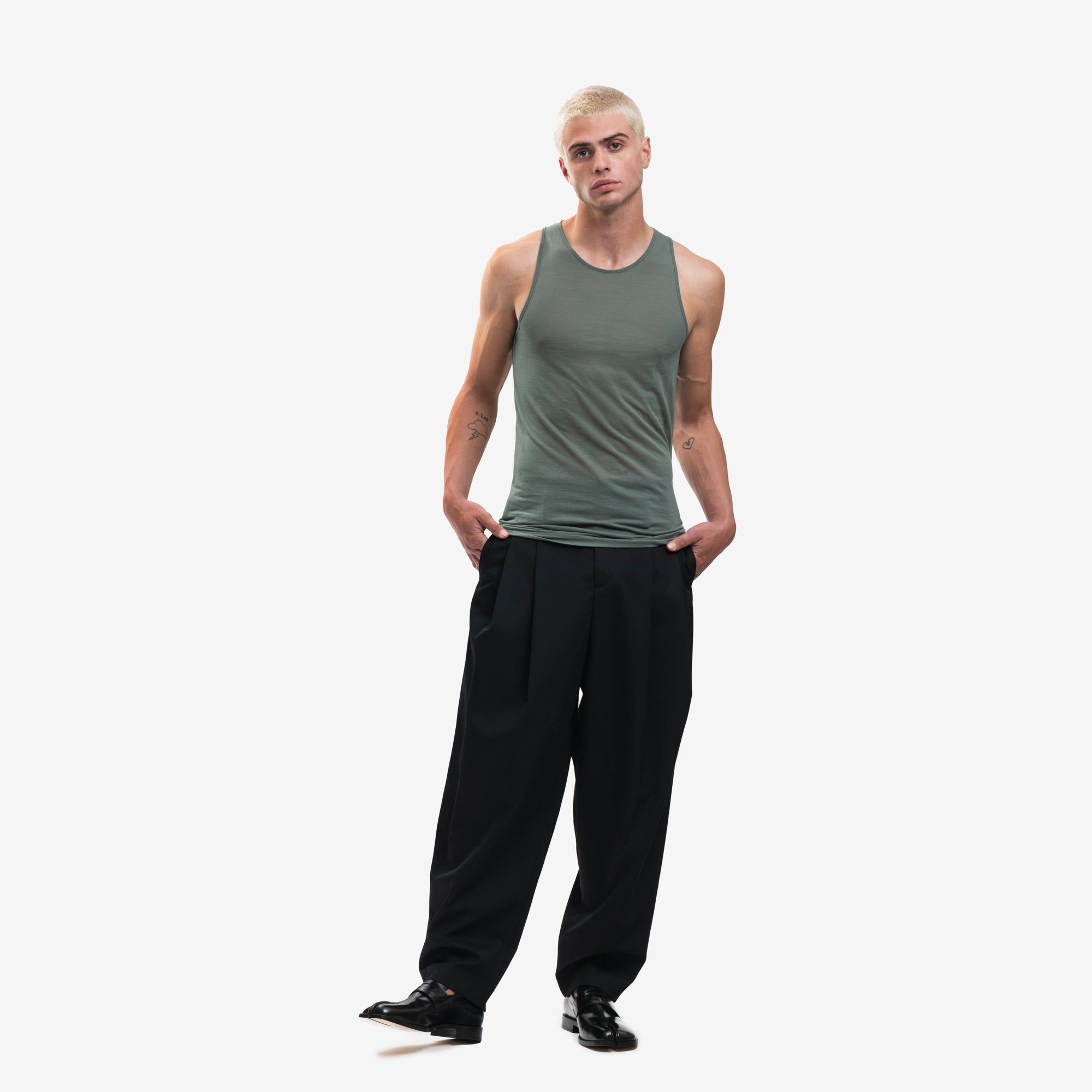 Photo of AMI Low Cut Fluid Tank Top - 2