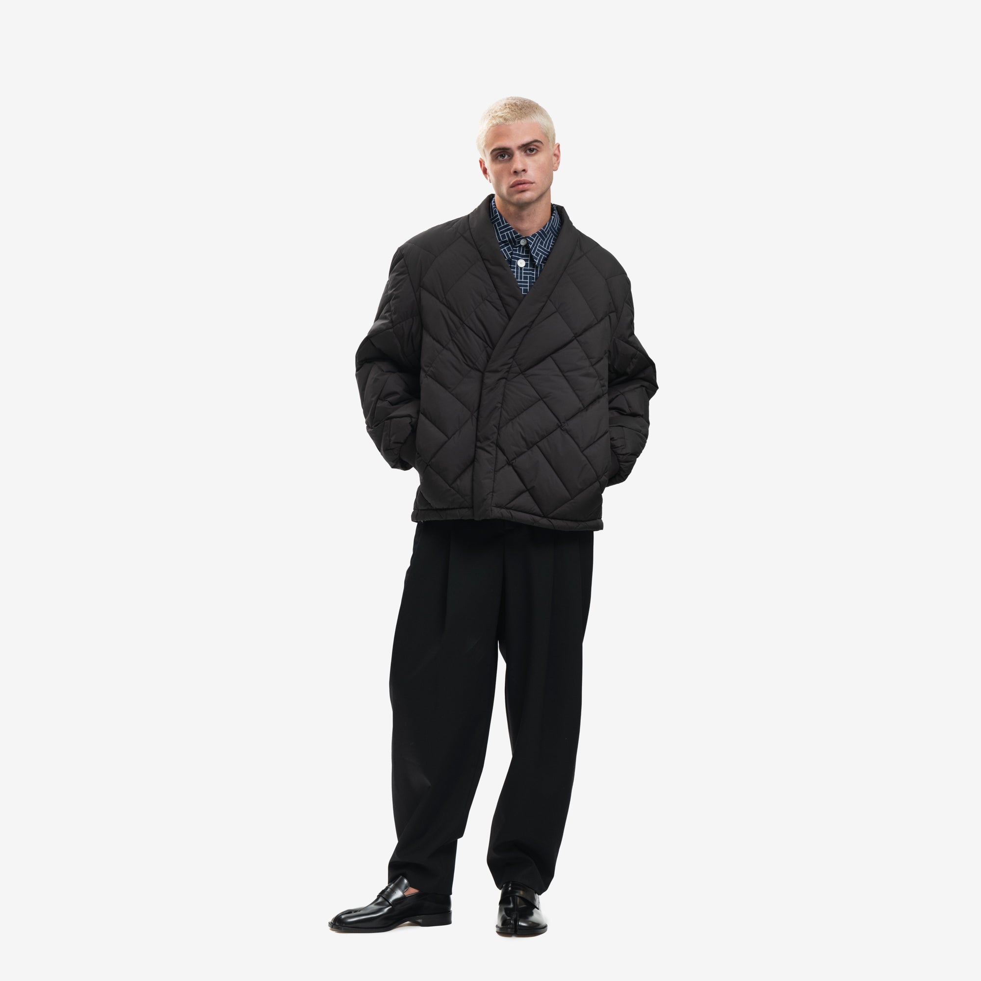 Kenzo Kenzo Weave Down Kimono Black - 2