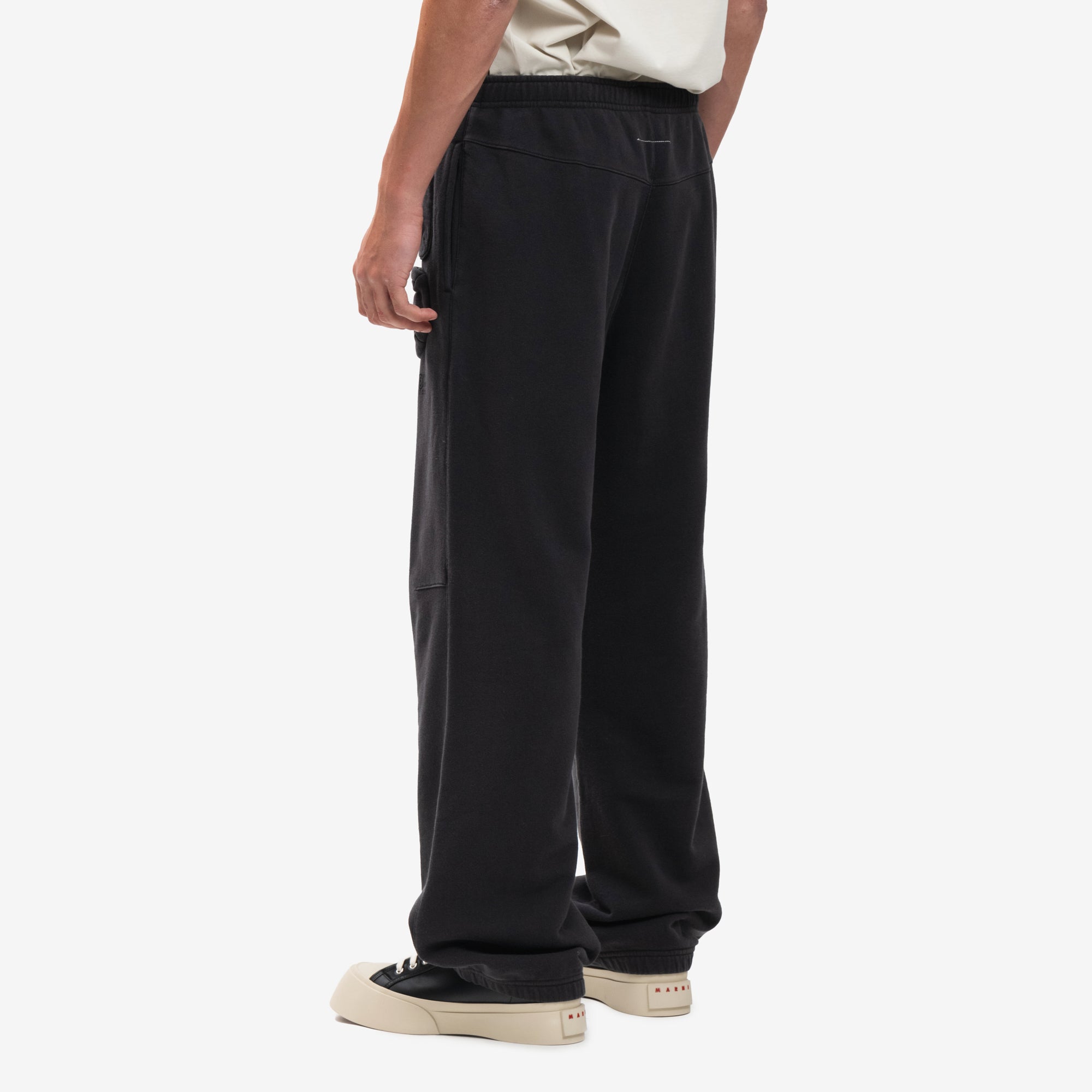 MM6 Cargo Pocket Sweatpants Washed Black - 4
