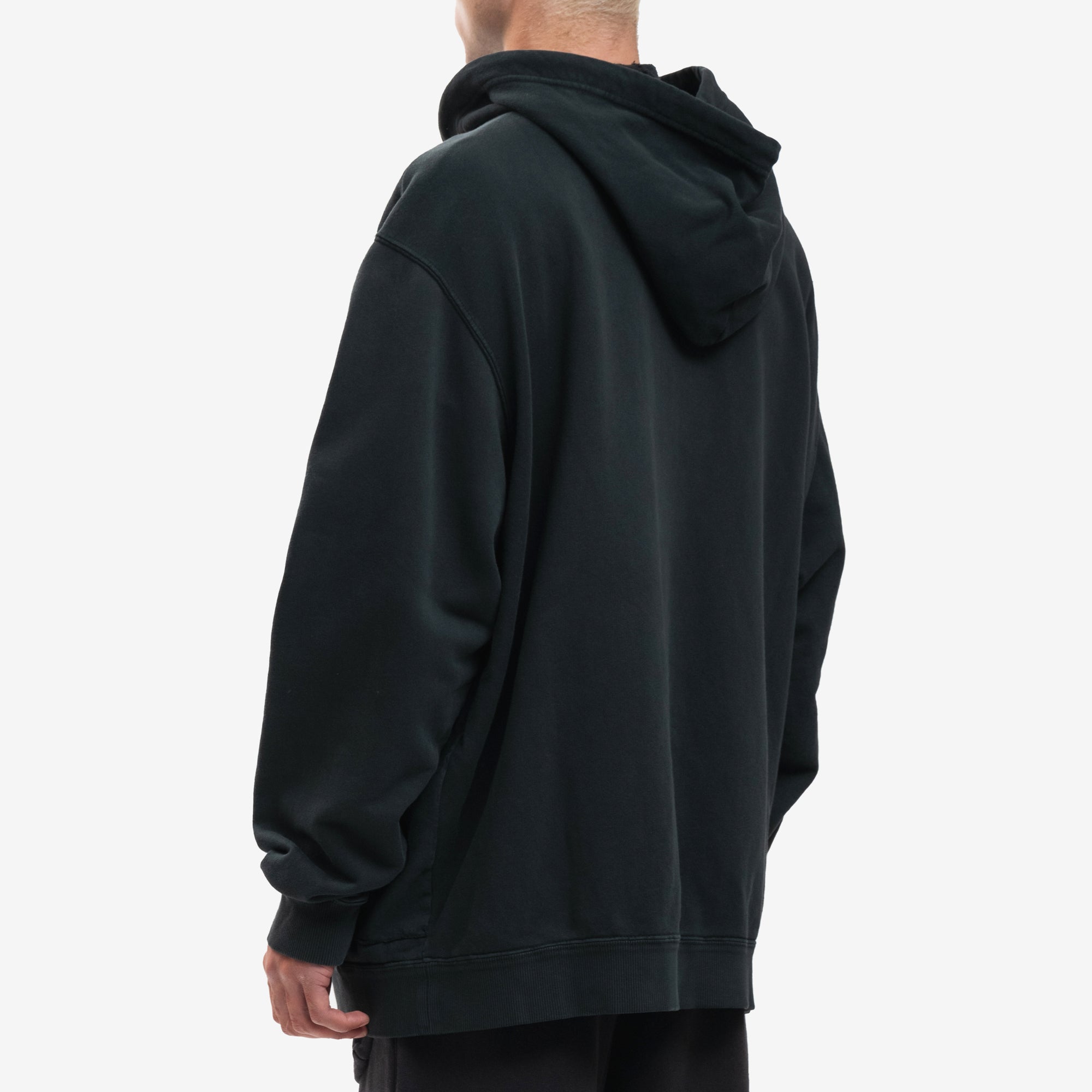 MM6 Cut Out Zip Hoody Washed Black - 4