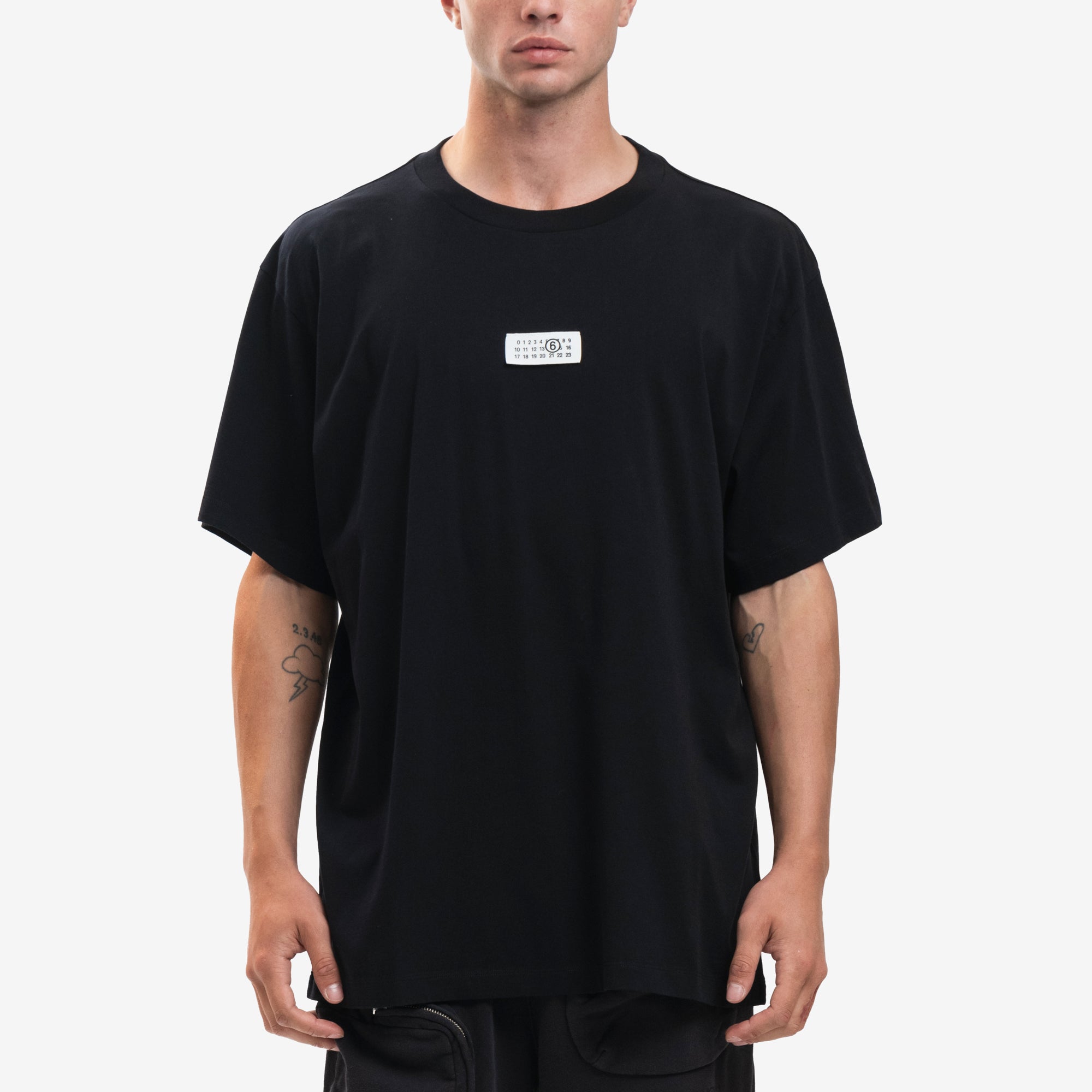 MM6 Numeric Patch T-Shirt Black - 1