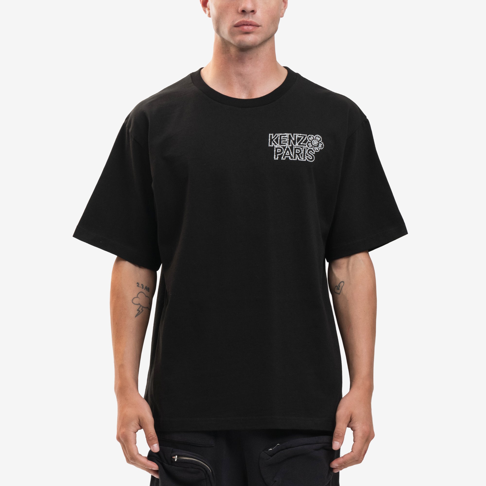 Kenzo Constellation Embroidered T-Shirt Black - 1