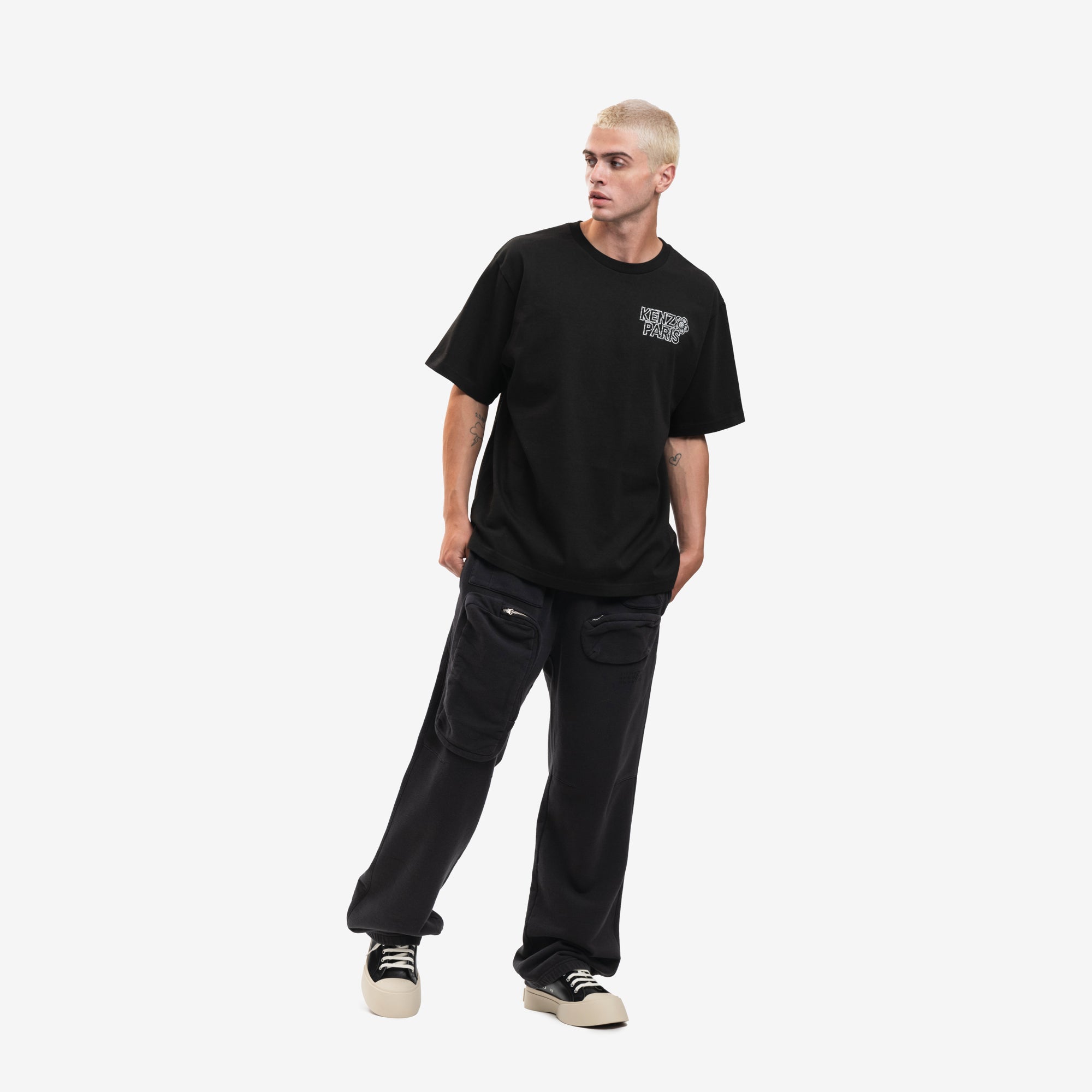 Kenzo Constellation Embroidered T-Shirt Black - 2