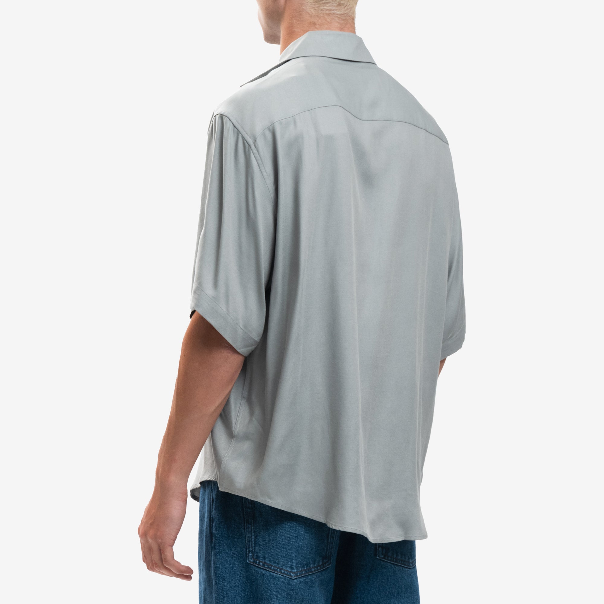 AMI Chemise SS Boxy Shirt Clay Blue - 4