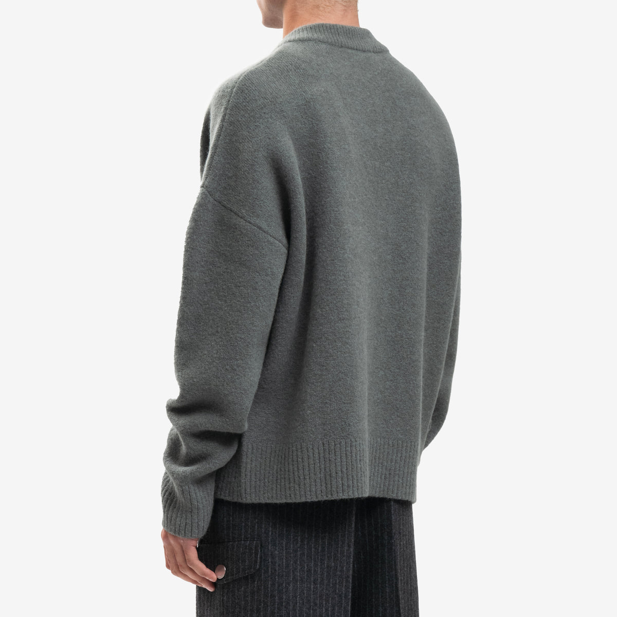 AMI Off White ADC Cardigan Antique Clay - 4