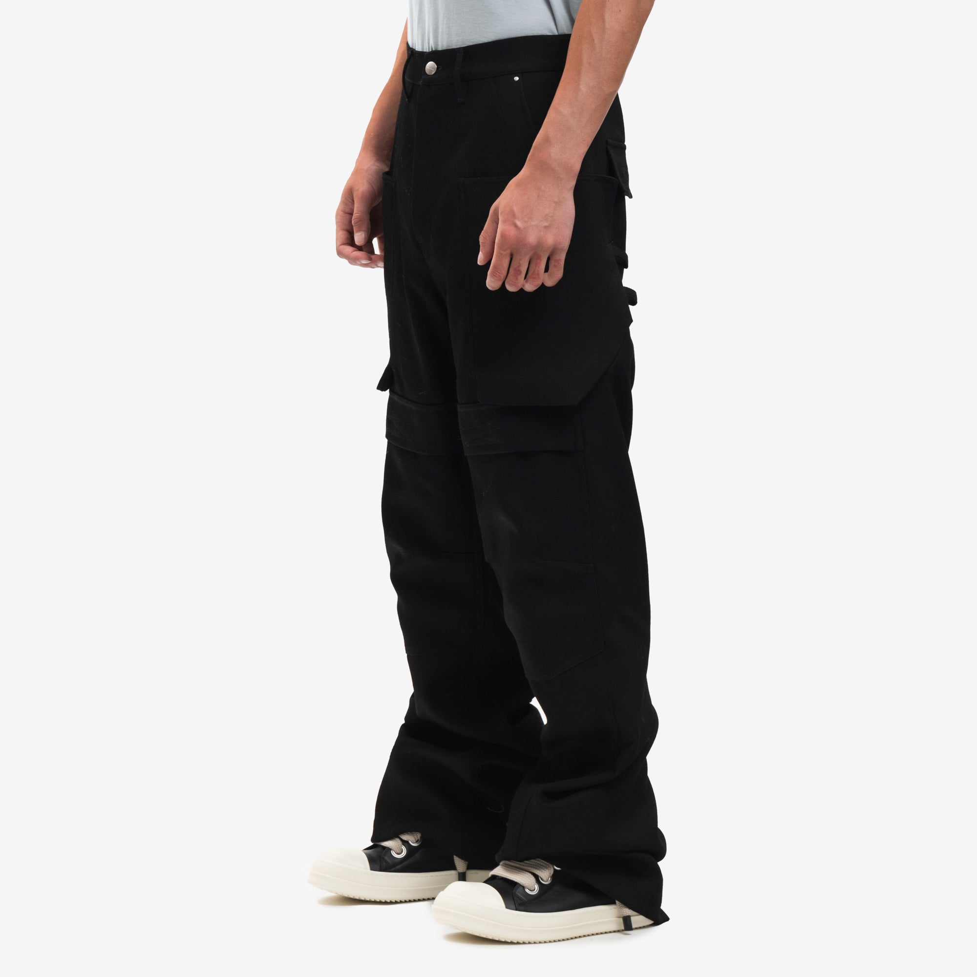 Rick Owens Stefan Cargo Pants Black - 3