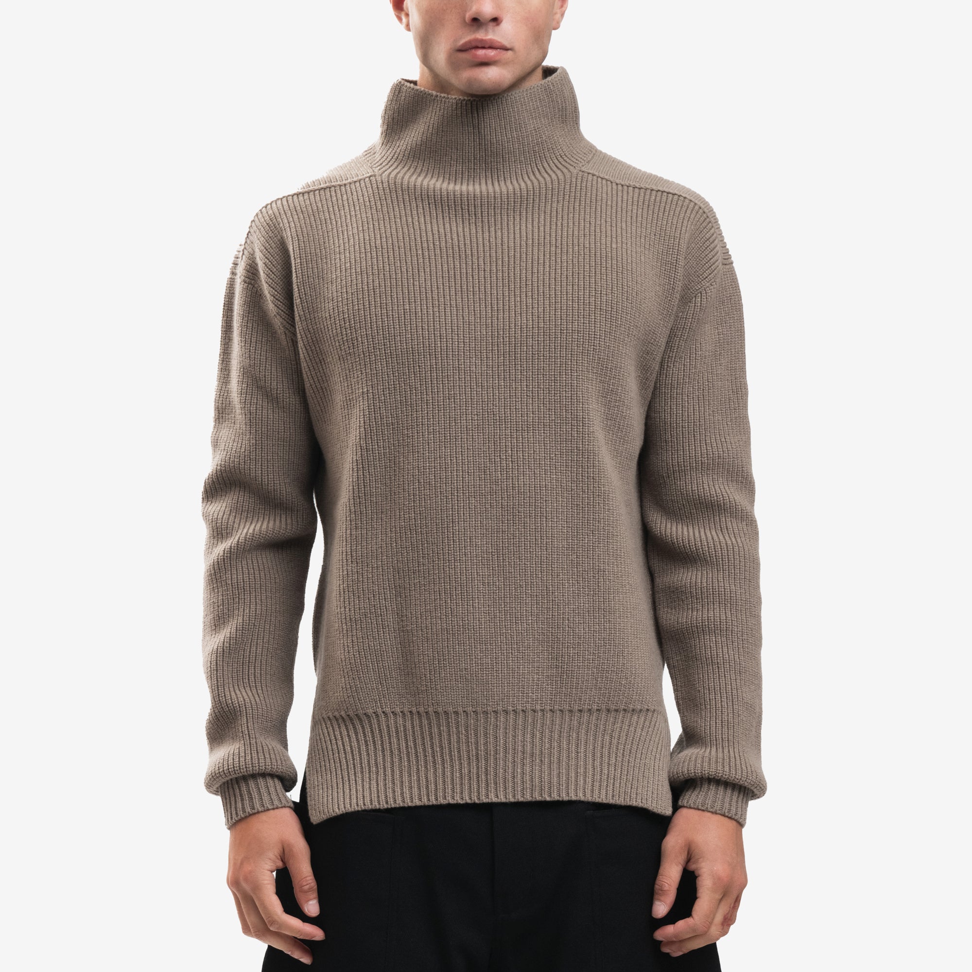 Rick Owens Unisex Fisherman Tabard Sweater Dust - 7