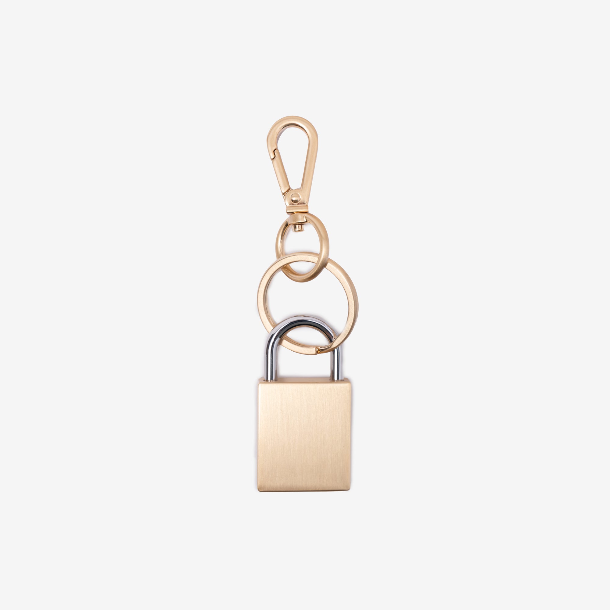AMI ADC Padlock Keyring Brushed Brass - 2