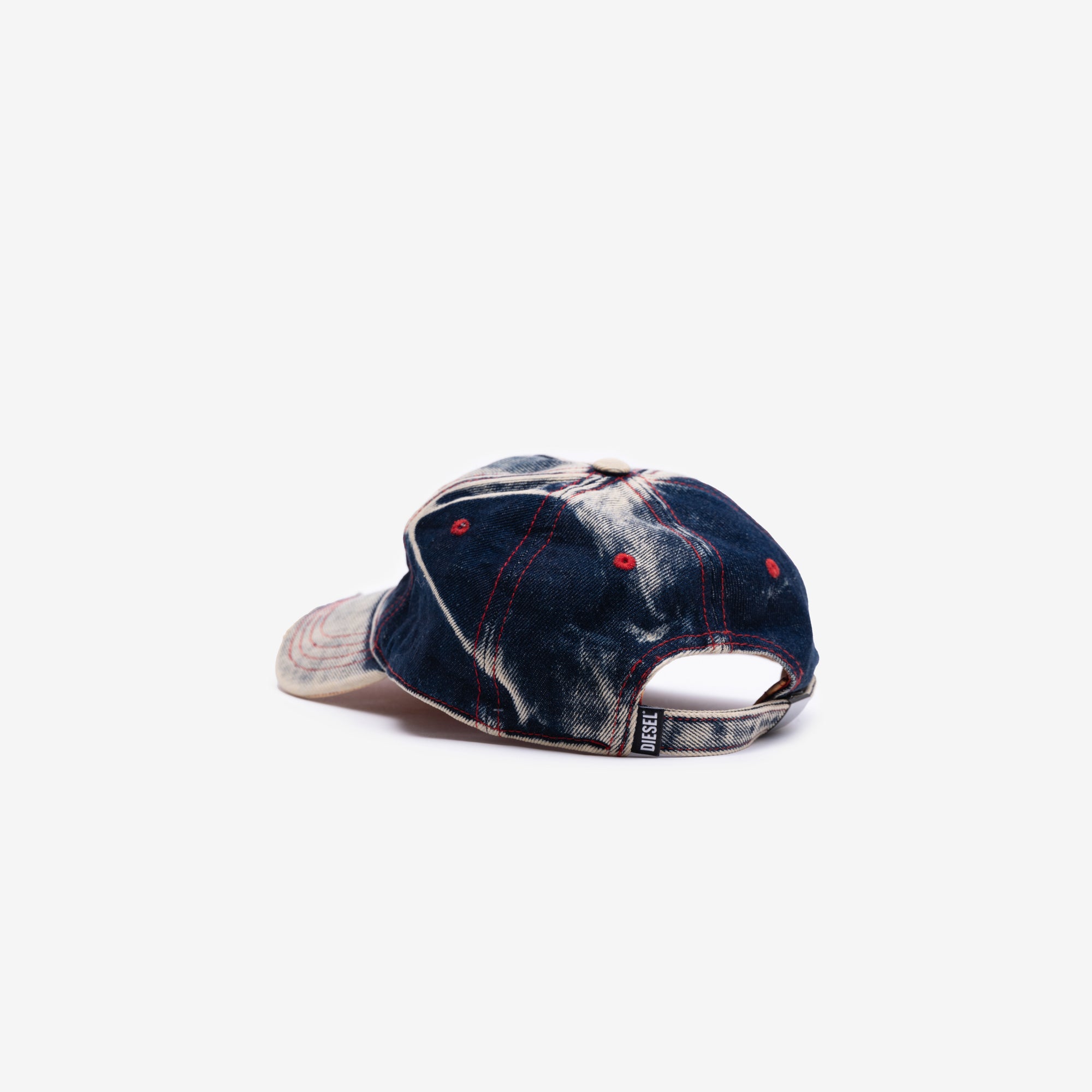 DIESEL Bleach Destroyed Baseball Cap Blue - 4