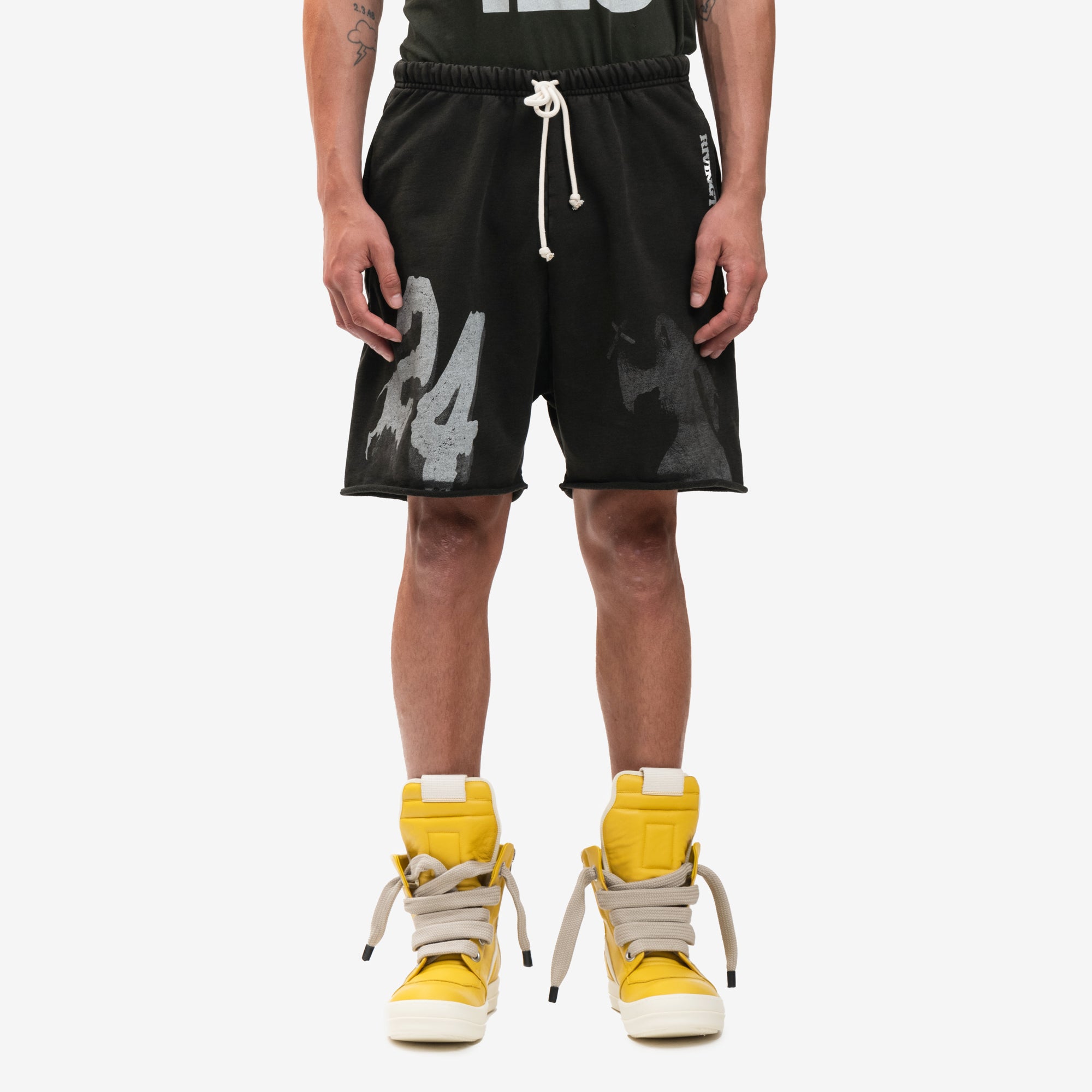 RRR123 Enemy Vintage Shorts Black - 1