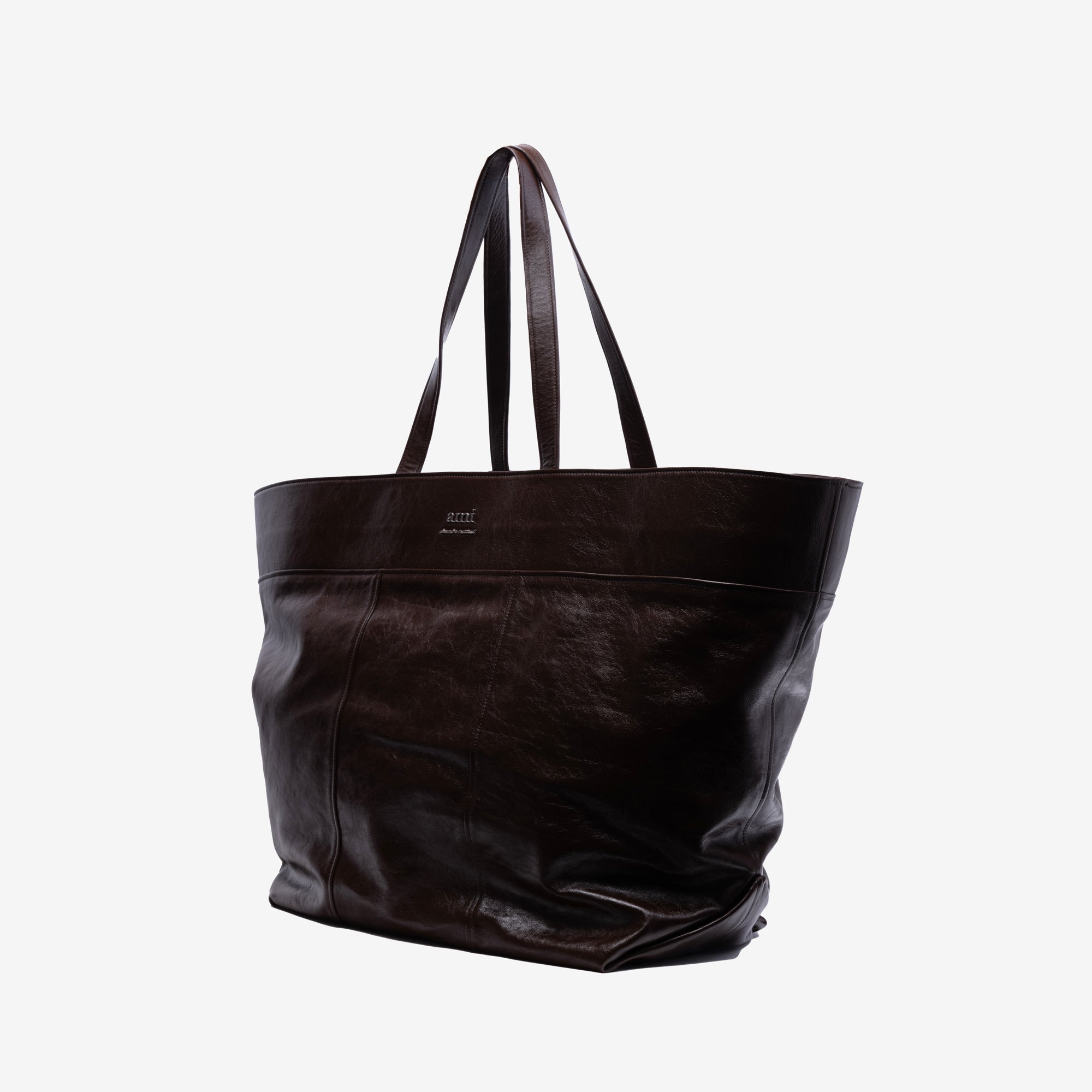 AMI East West Maxi AMI Shopper Chocolate - 3