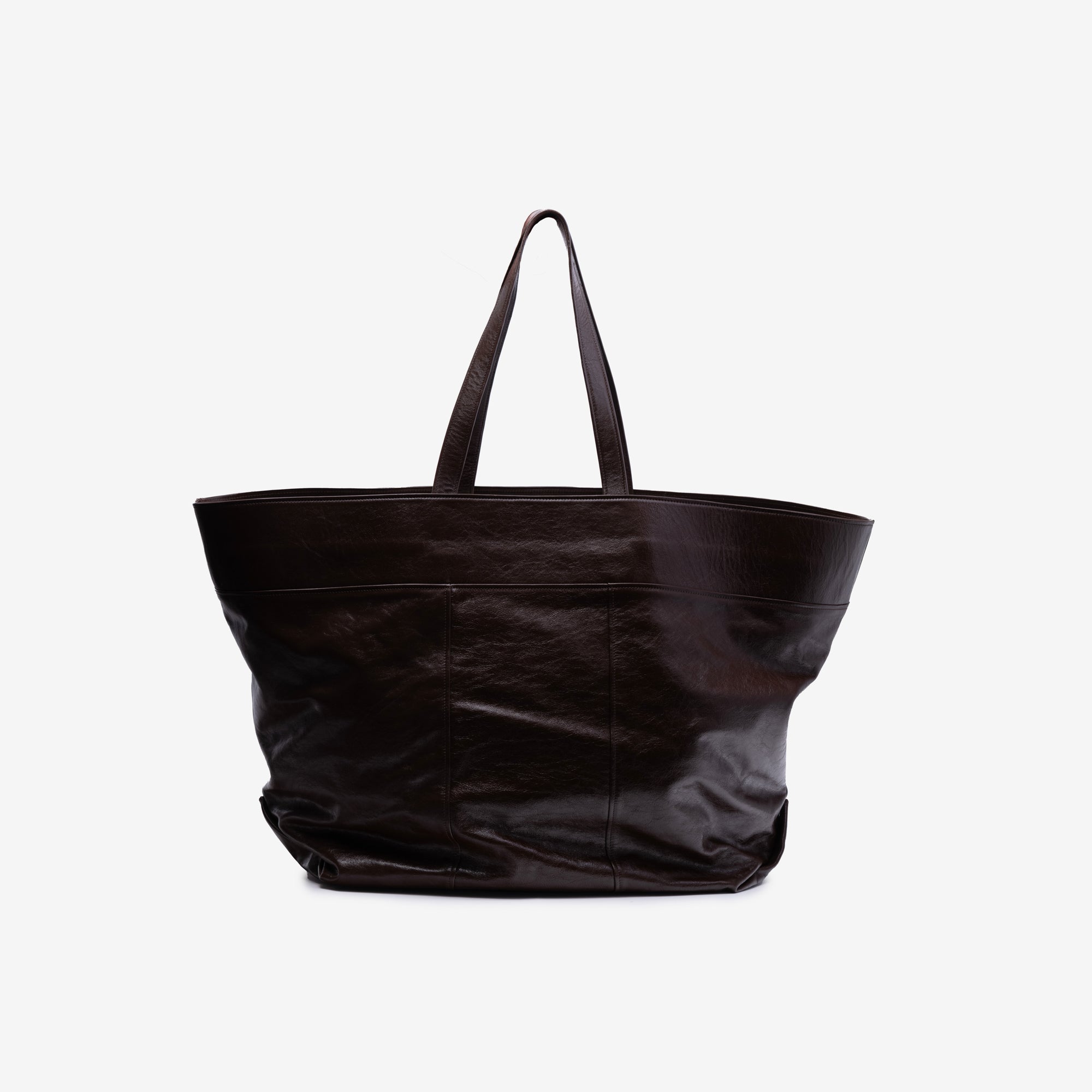 AMI East West Maxi AMI Shopper Chocolate - 4