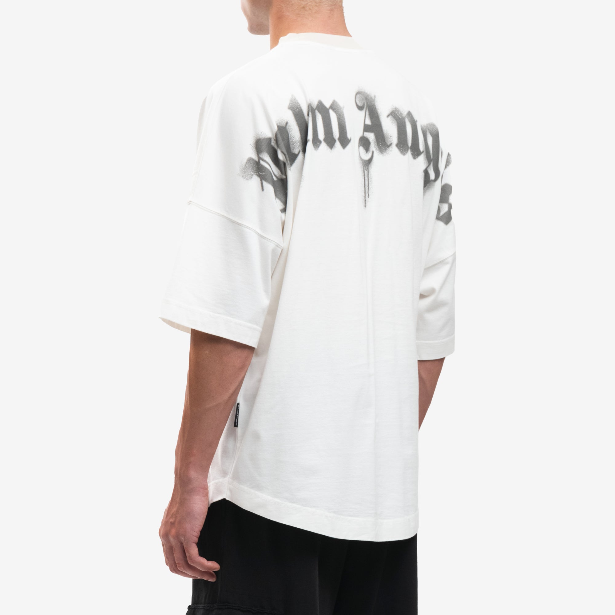 Palm Angels Portrait Pencil Over T-Shirt Off White - 4