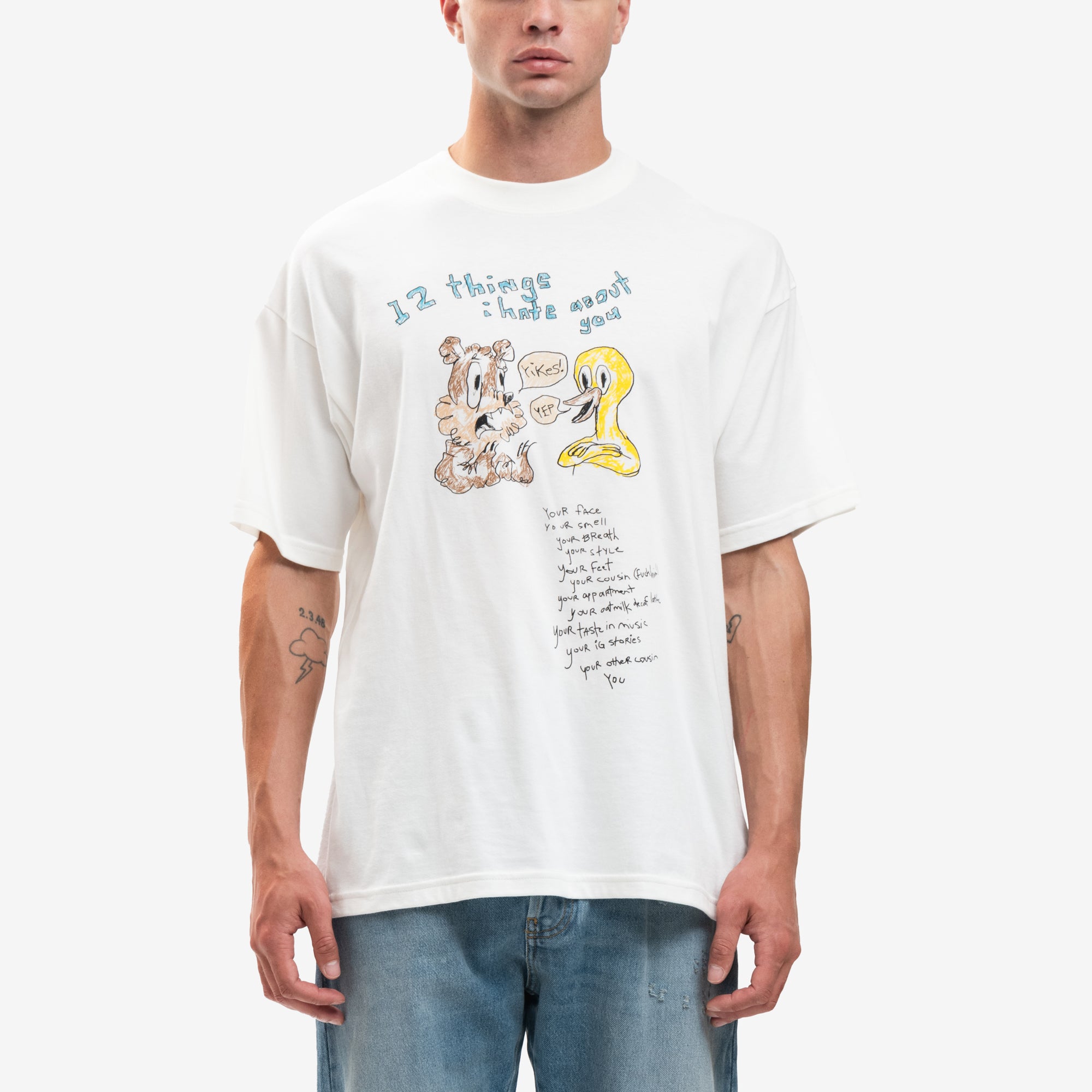 Dom Rebel Twelve Things T-Shirt Ivory - 1