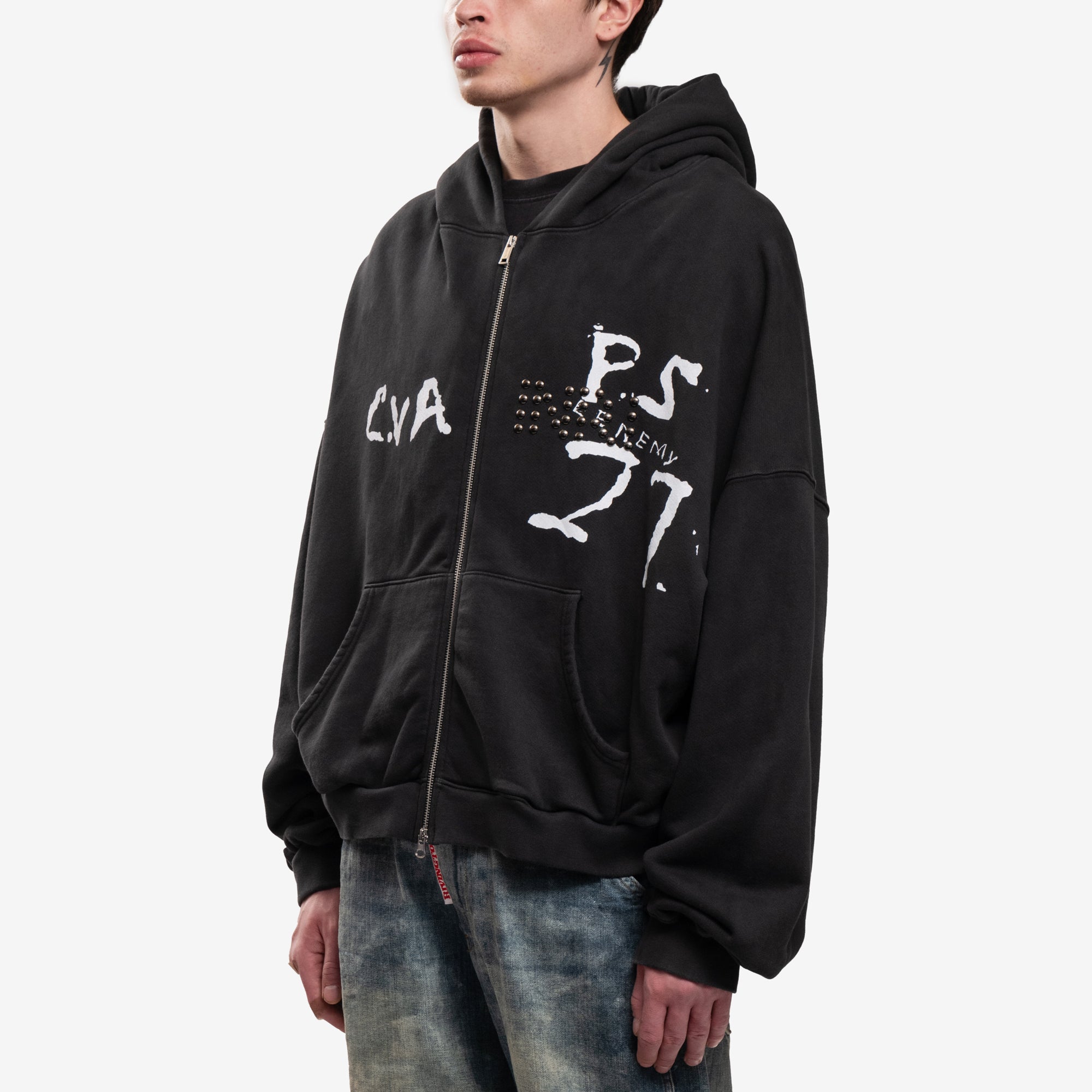 RRR123 Inri Zip Hoody Black - 3