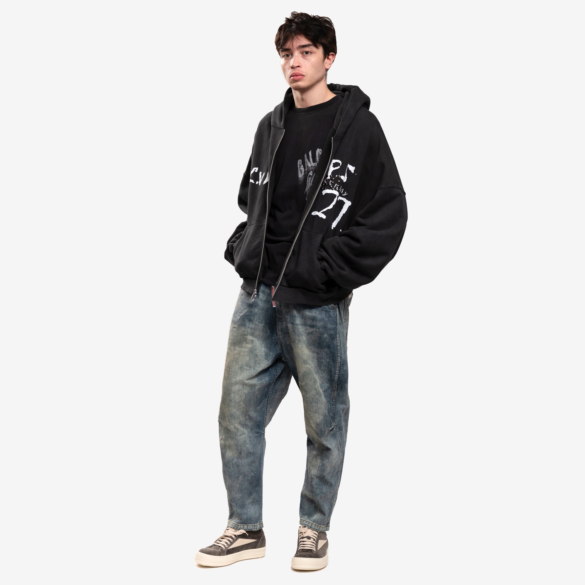 RRR123 Inri Zip Hoody Black - 5