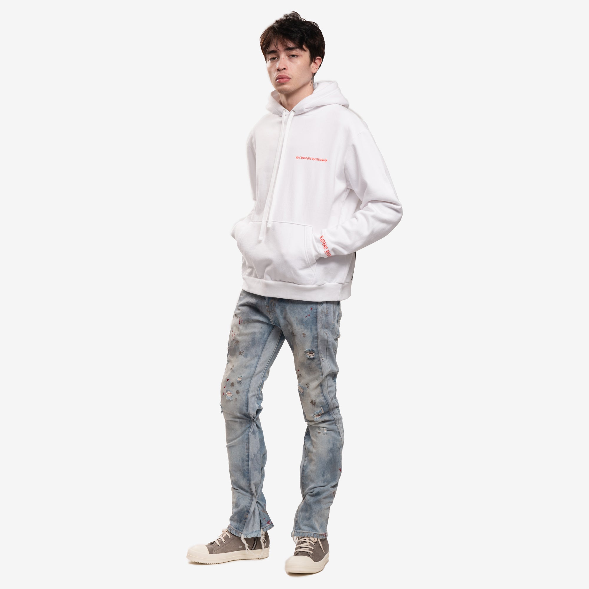 Chrome Hearts Laurie Portrait Hoody White - 2