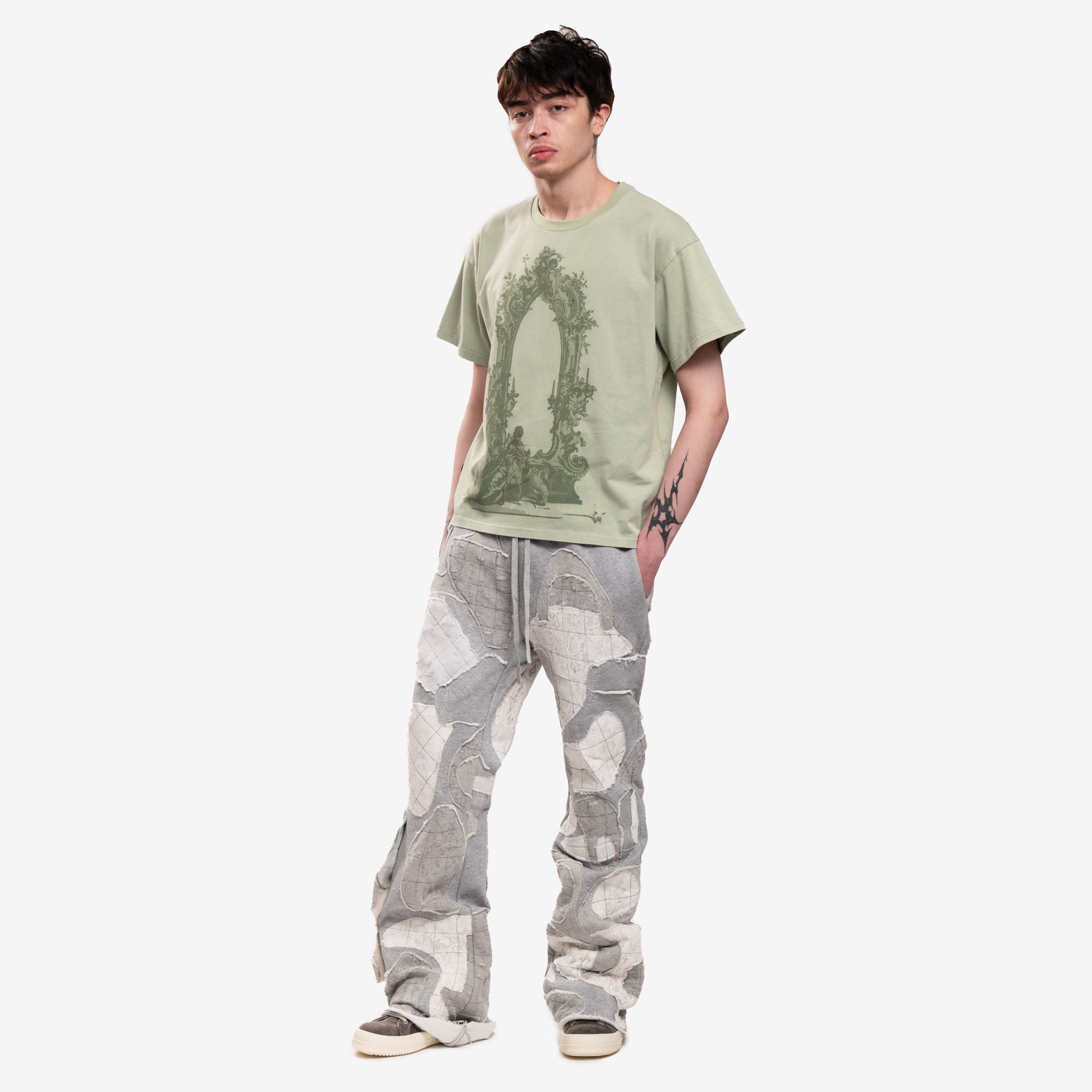 Who Decides War Arc Window T-Shirt Olive - 2