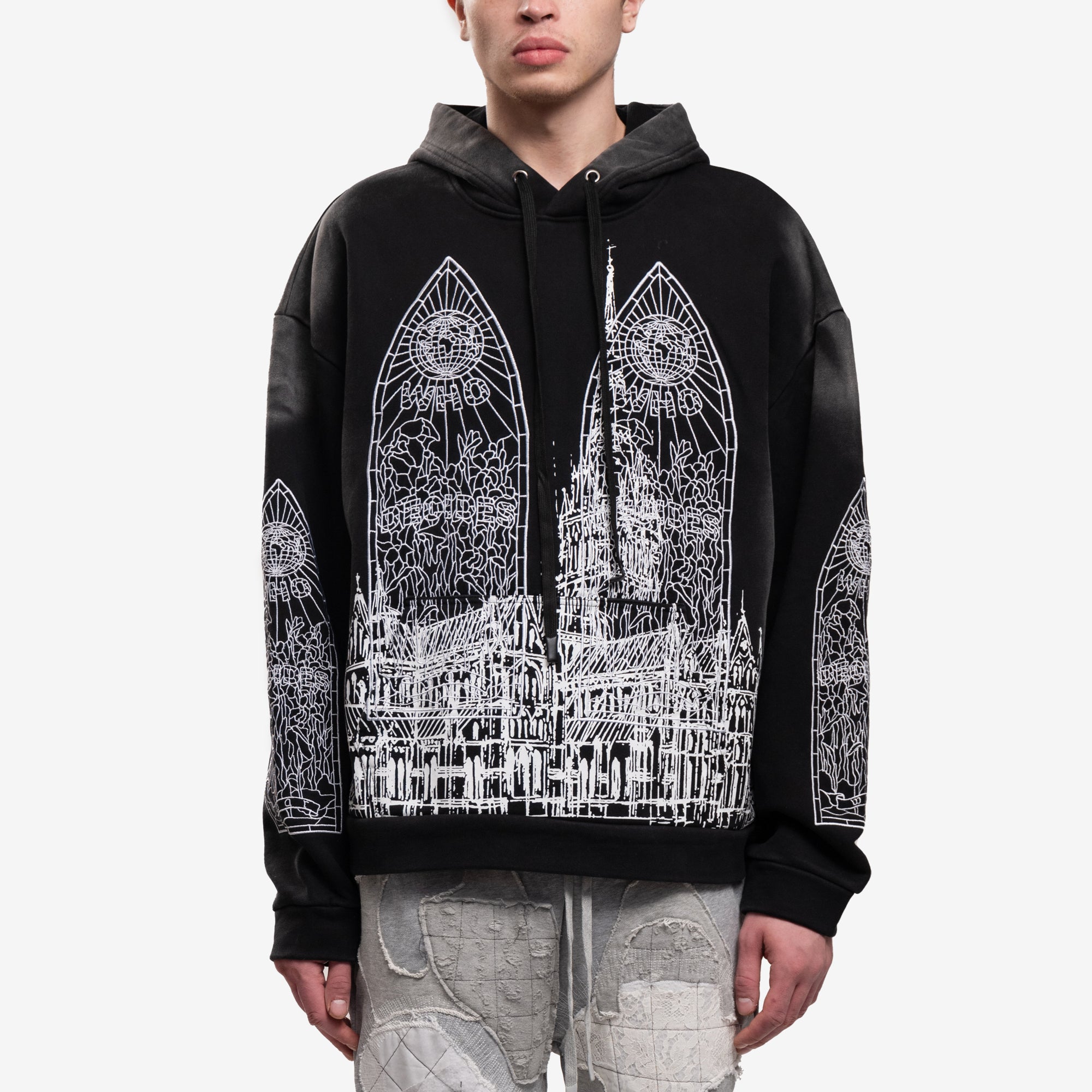 Who Decides War Cathedral Hoody Coal - 1