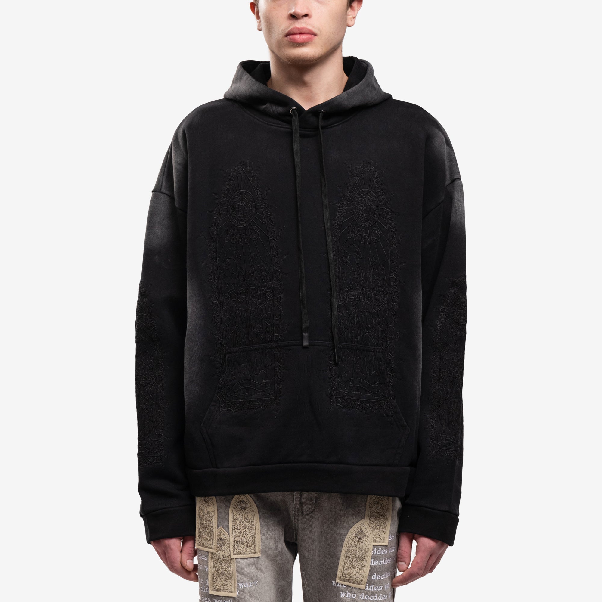 Who Decides War Thorned Hoody Vintage Grey - 1