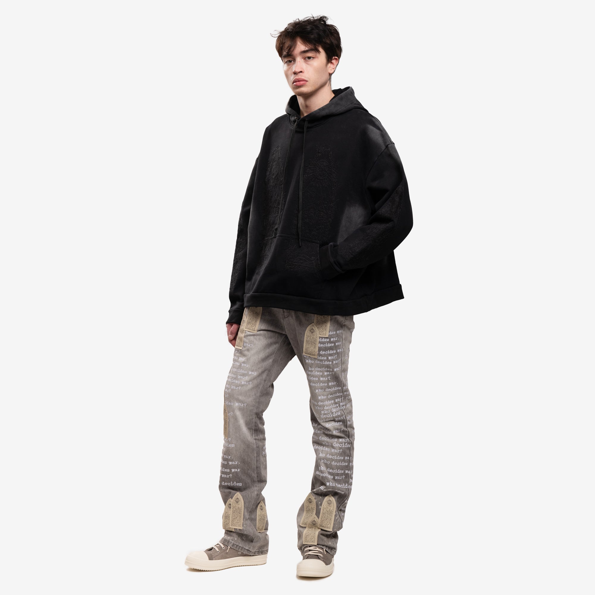 Who Decides War Thorned Hoody Vintage Grey - 2