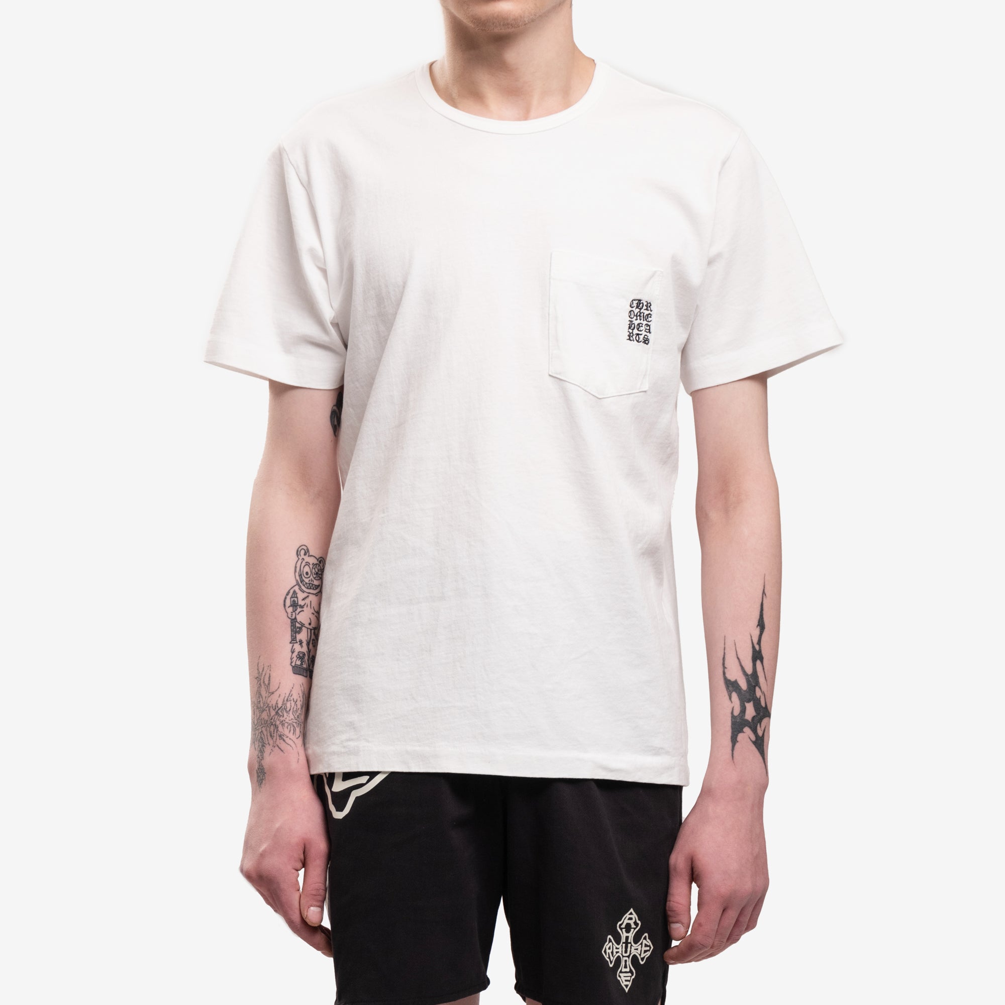 Chrome Hearts CH Embroidered T-Shirt White - 1