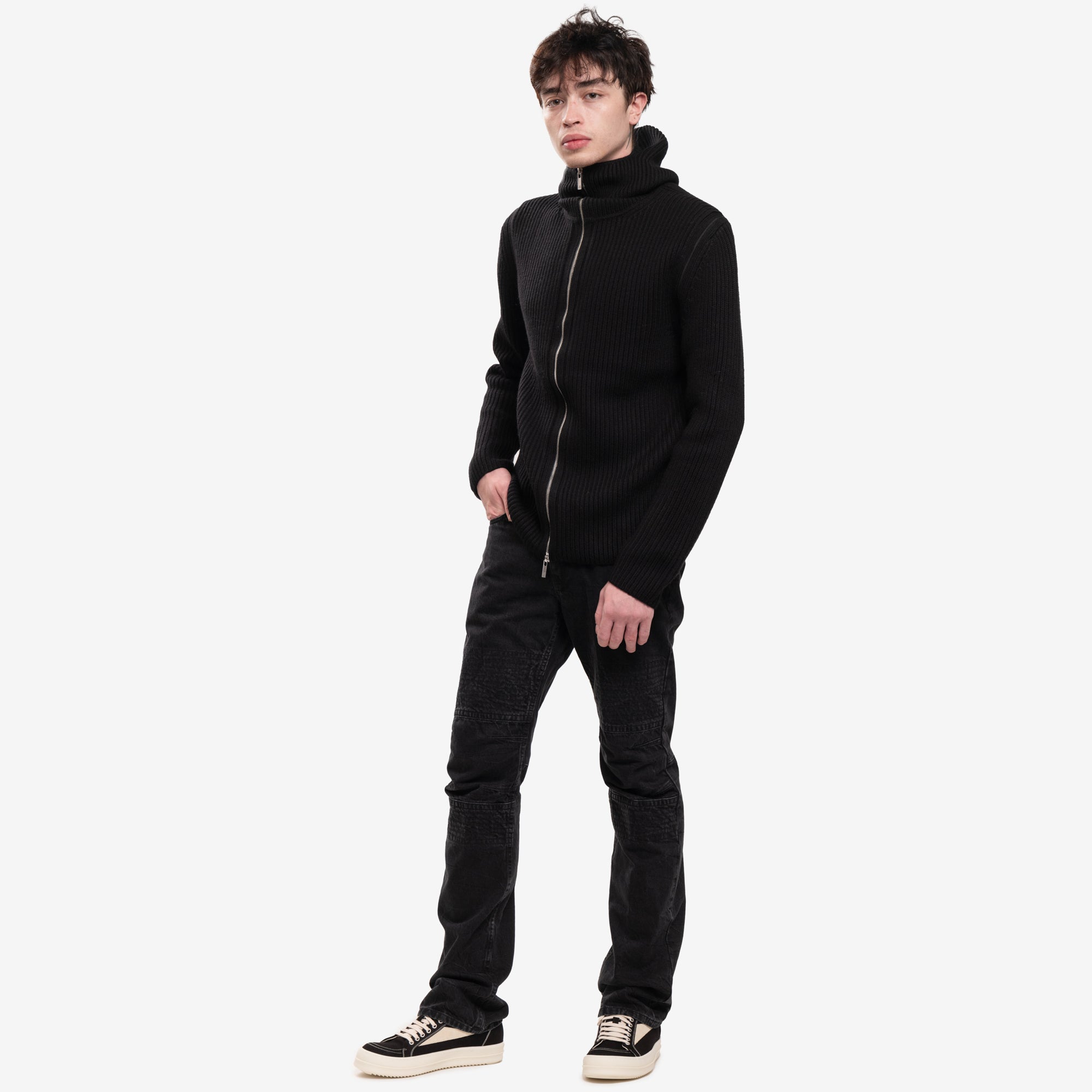 Helmut Lang Safety Balaclava Hoody Black - 2