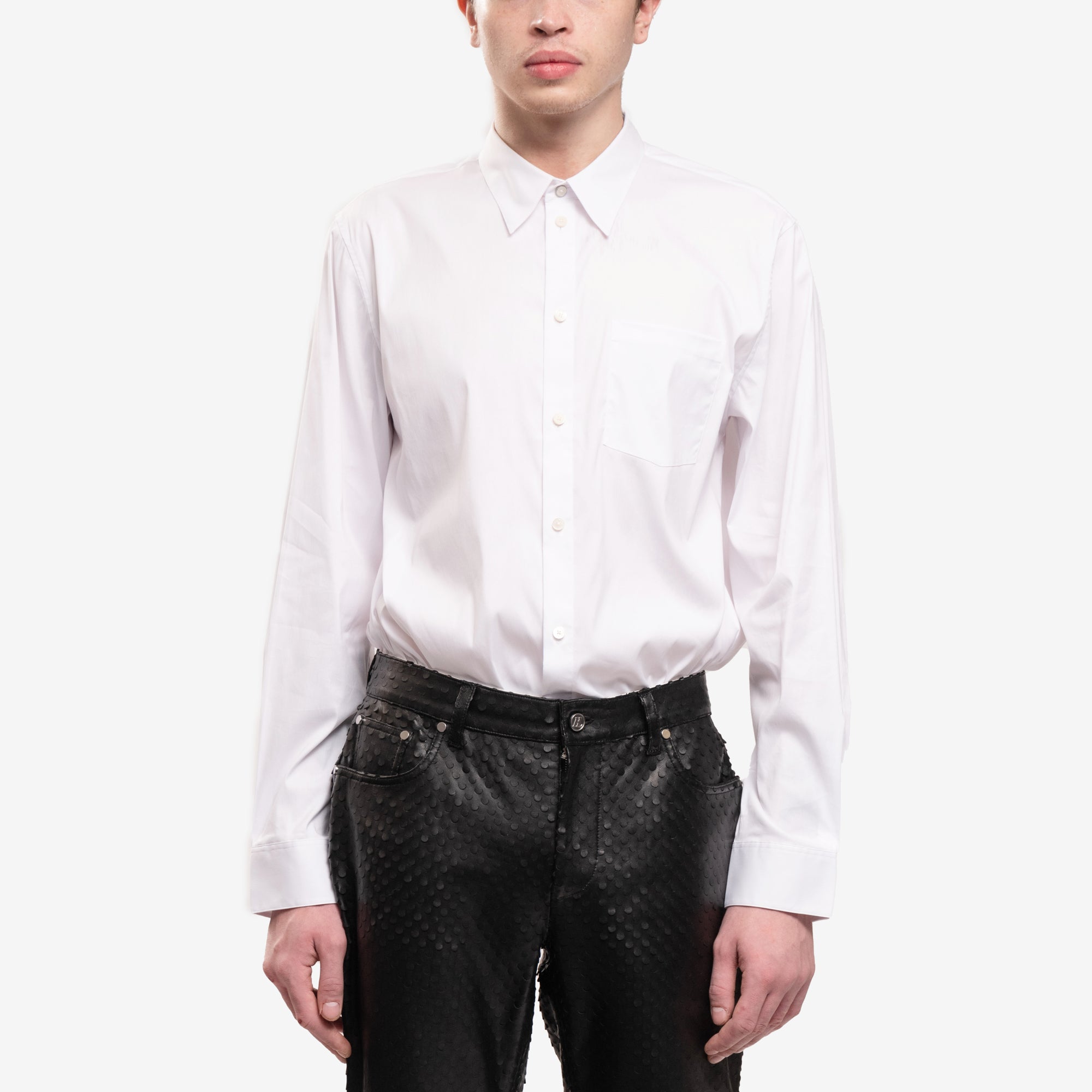 Helmut Lang Logo Classic Shirt White - 1