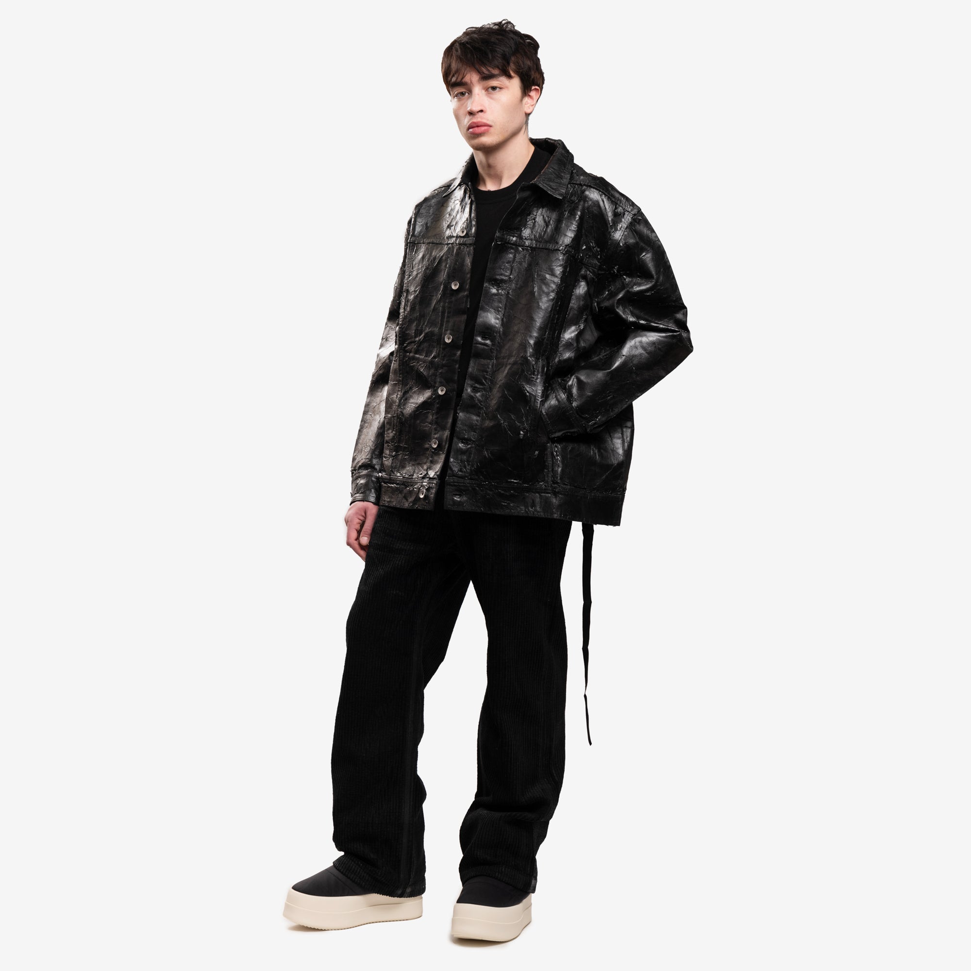 Rick Owens DRKSHDW Jumbo Worker Jacket Black - 2