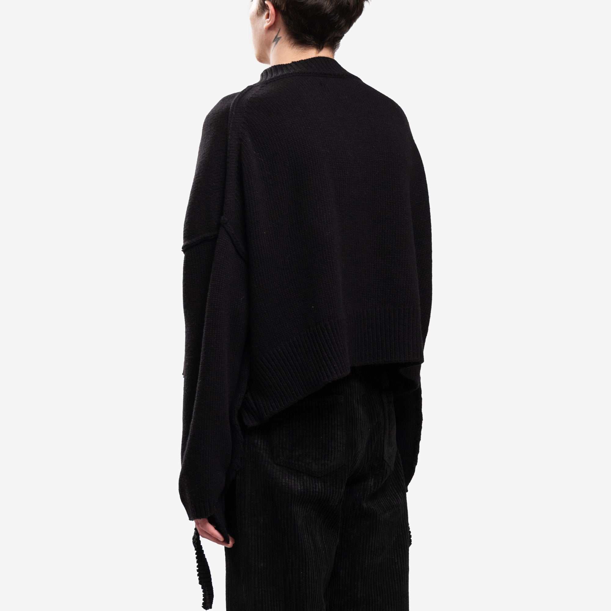 RRR123 Penta Cropped Sweater Black - 4