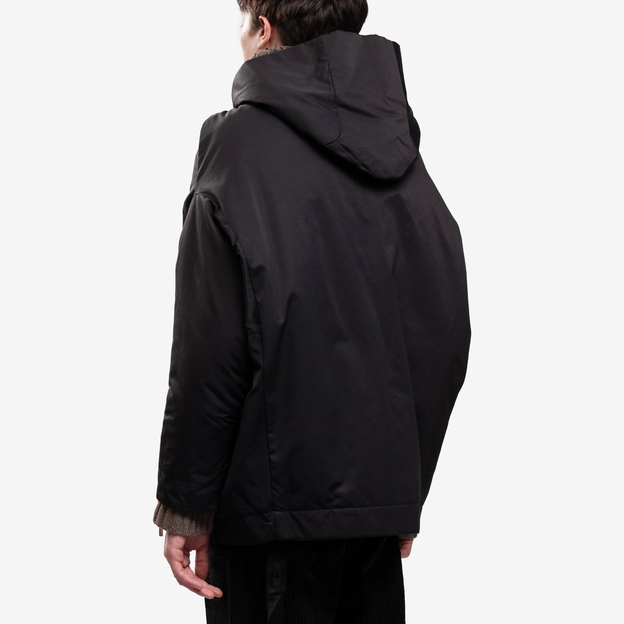 Rick Owens DRKSHDW Unisex Hooded Peter Jacket Black - 8