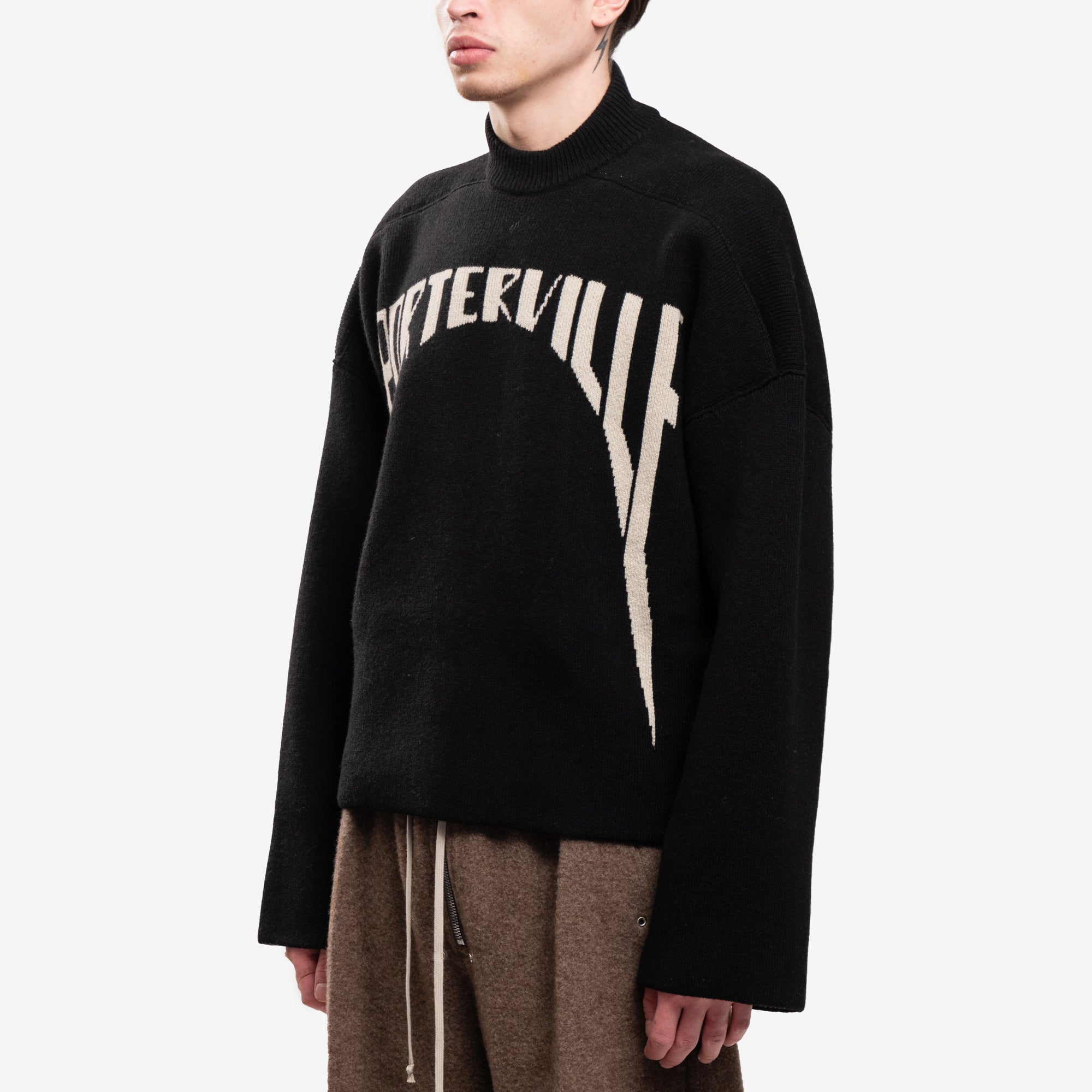 Rick Owens Porterville Jumbo Sweater Black - 3