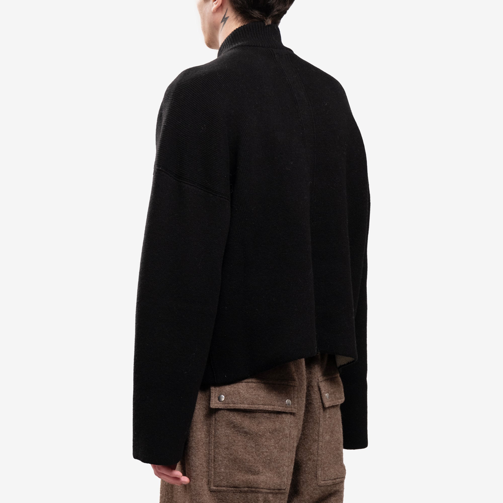 Rick Owens Porterville Jumbo Sweater Black - 4
