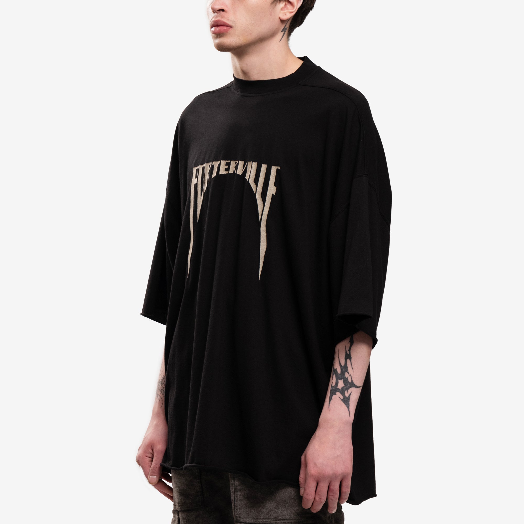 Rick Owens Porterville Tommy T-Shirt Black - 3